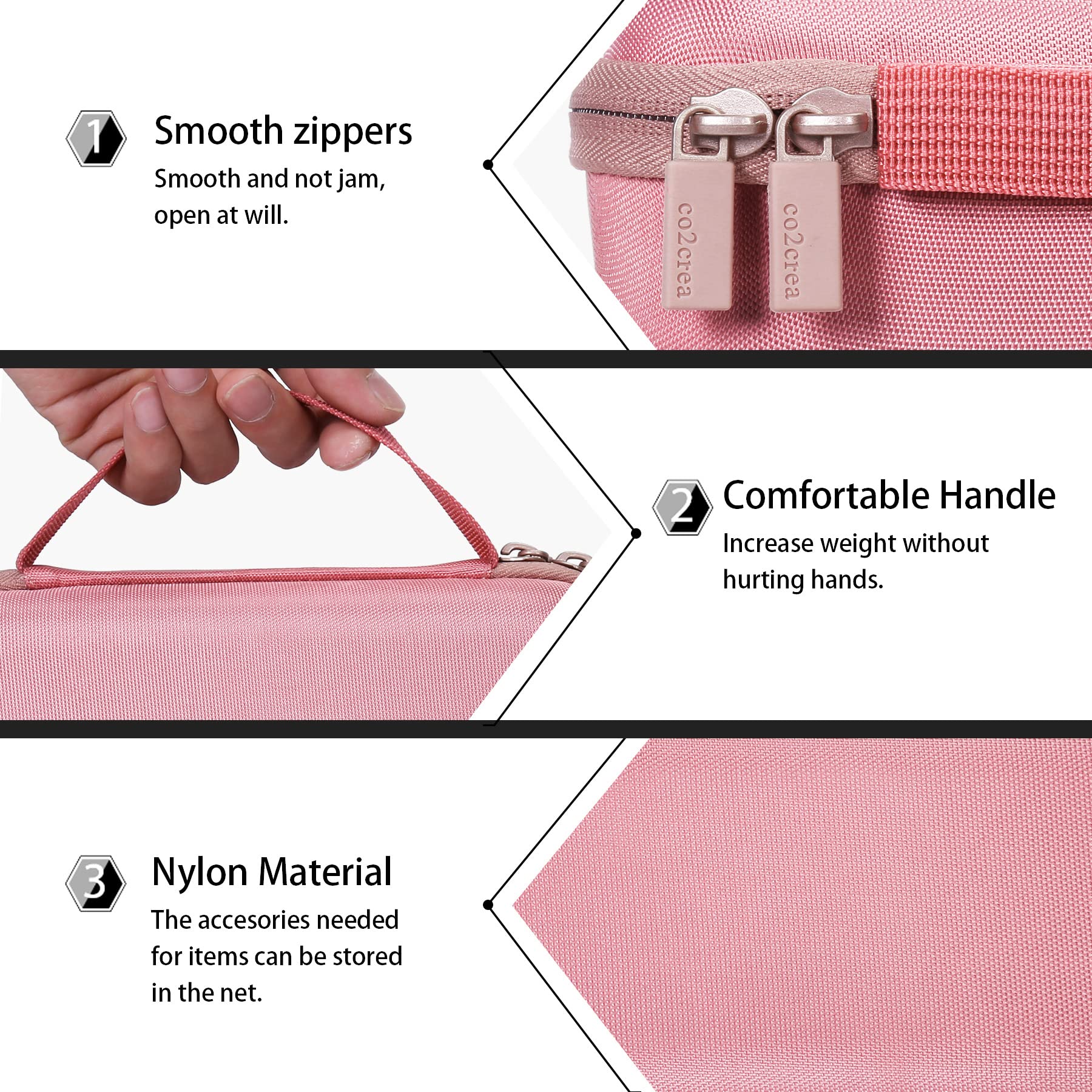 Co2Crea Hard Case Compatible With Pure Enrichment Purezone Mini Portable Air Purifier (Blush Case)