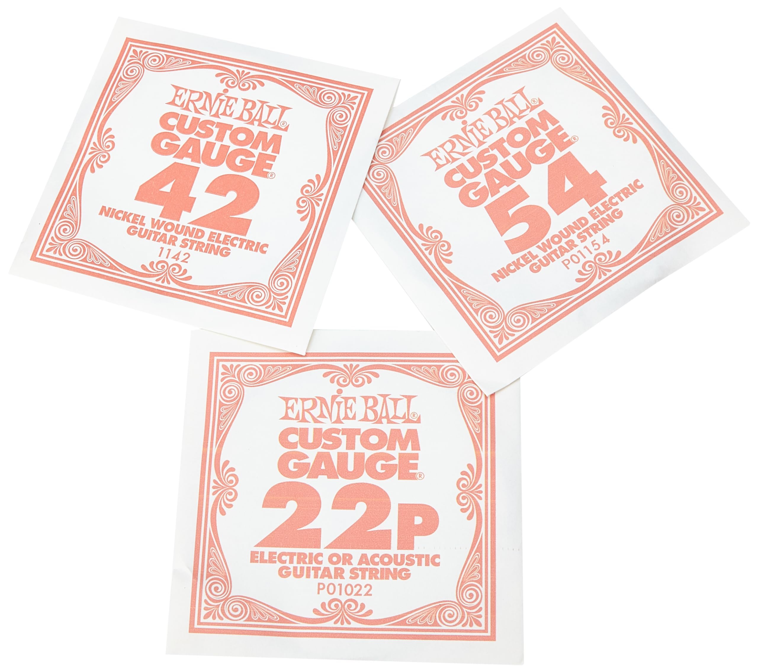 Ernie Ball Beefy Slinky Nickel Wound Electric Guitar Strings, 11-54 Gauge (P02627)