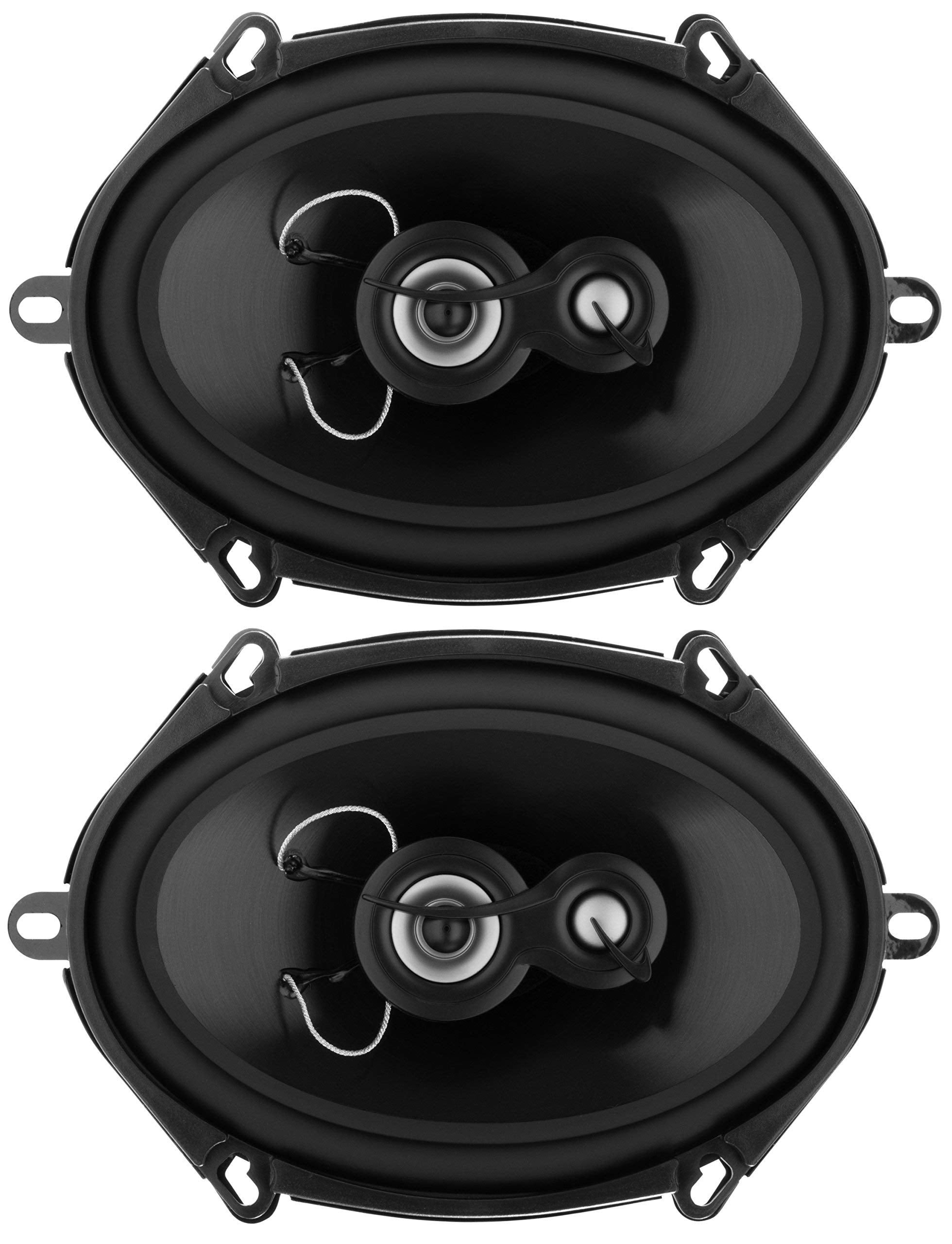 Planet Audio TRQ462 4 x 6 Inch Car Speakers - 200 Watts of Power Per Pair, 100 Watts Each, Full Range, 2 Way, Sold in Pairs