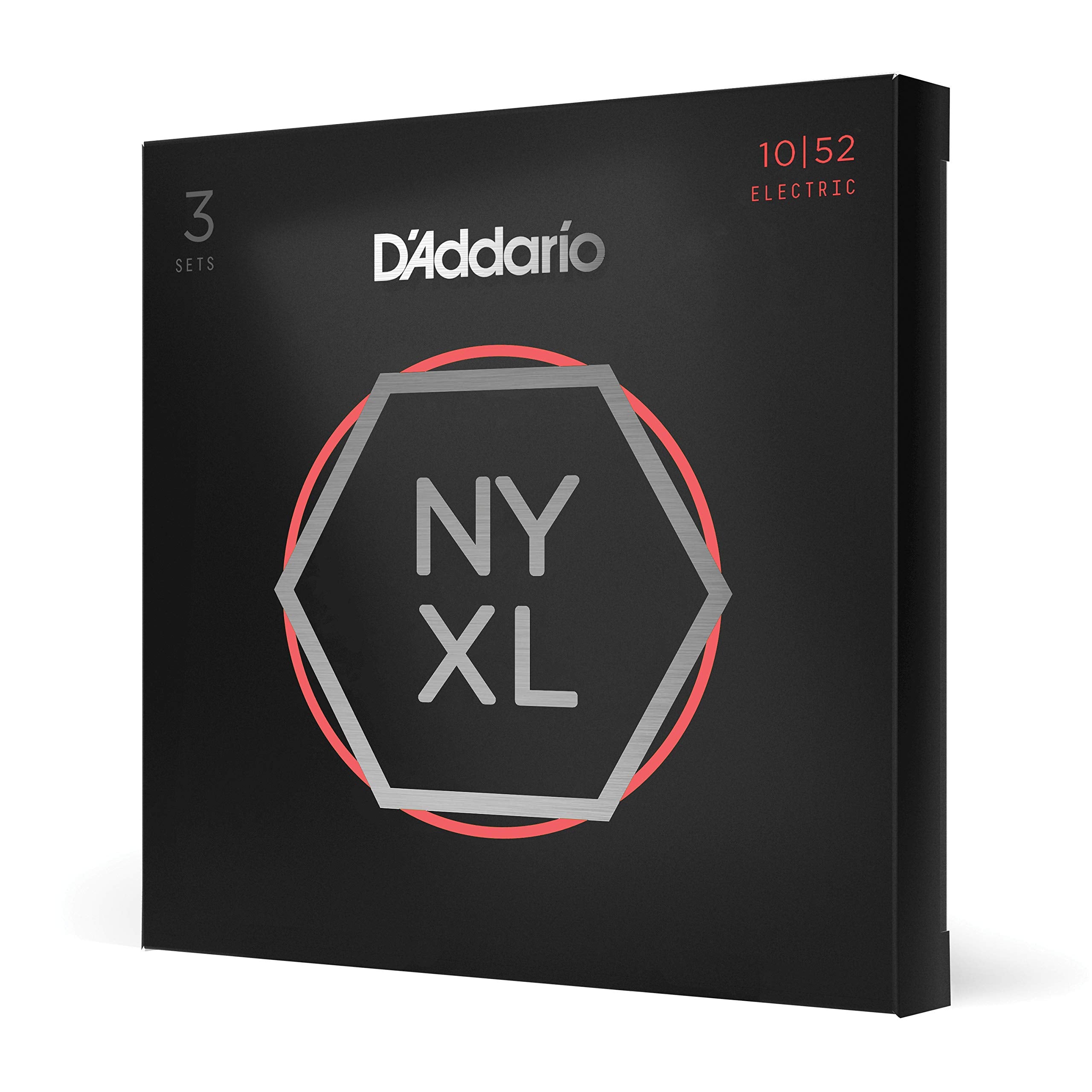 D'Addario Guitar Strings   Nyxl Electric Guitar Strings   Nyxl1052 3P   Unrivaled Strength, Tuning Stability, Enhanced Mid Range