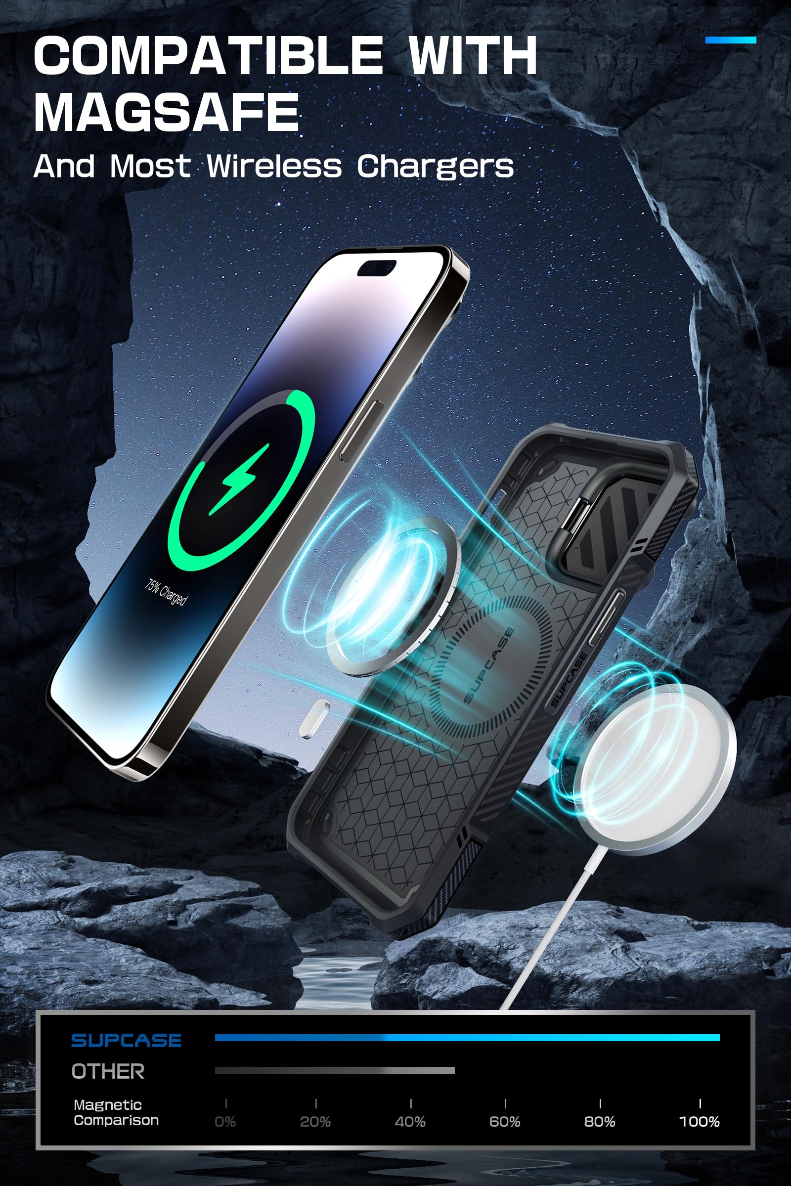 Supcase Ub Mag Xt For Iphone 14 Pro Maxiphone 13 Pro Max Case With Camera Cover, Compatible With Magsafe] Full Body Rugged Case