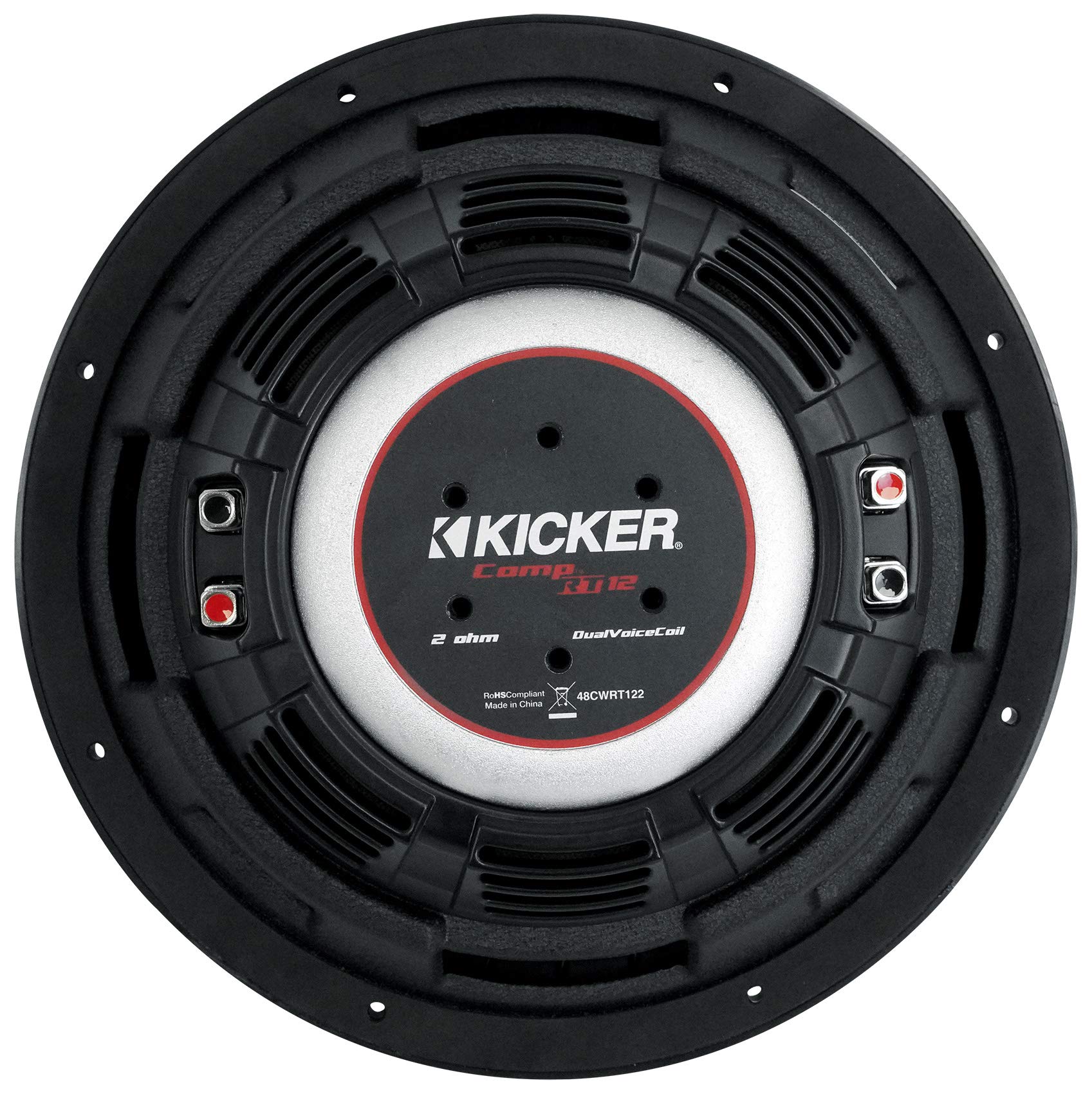 (2) Kicker 48Cwrt122 Comprt12 2000W 12'' Dvc 2 Ohm Shallow Car Subwoofers Subs