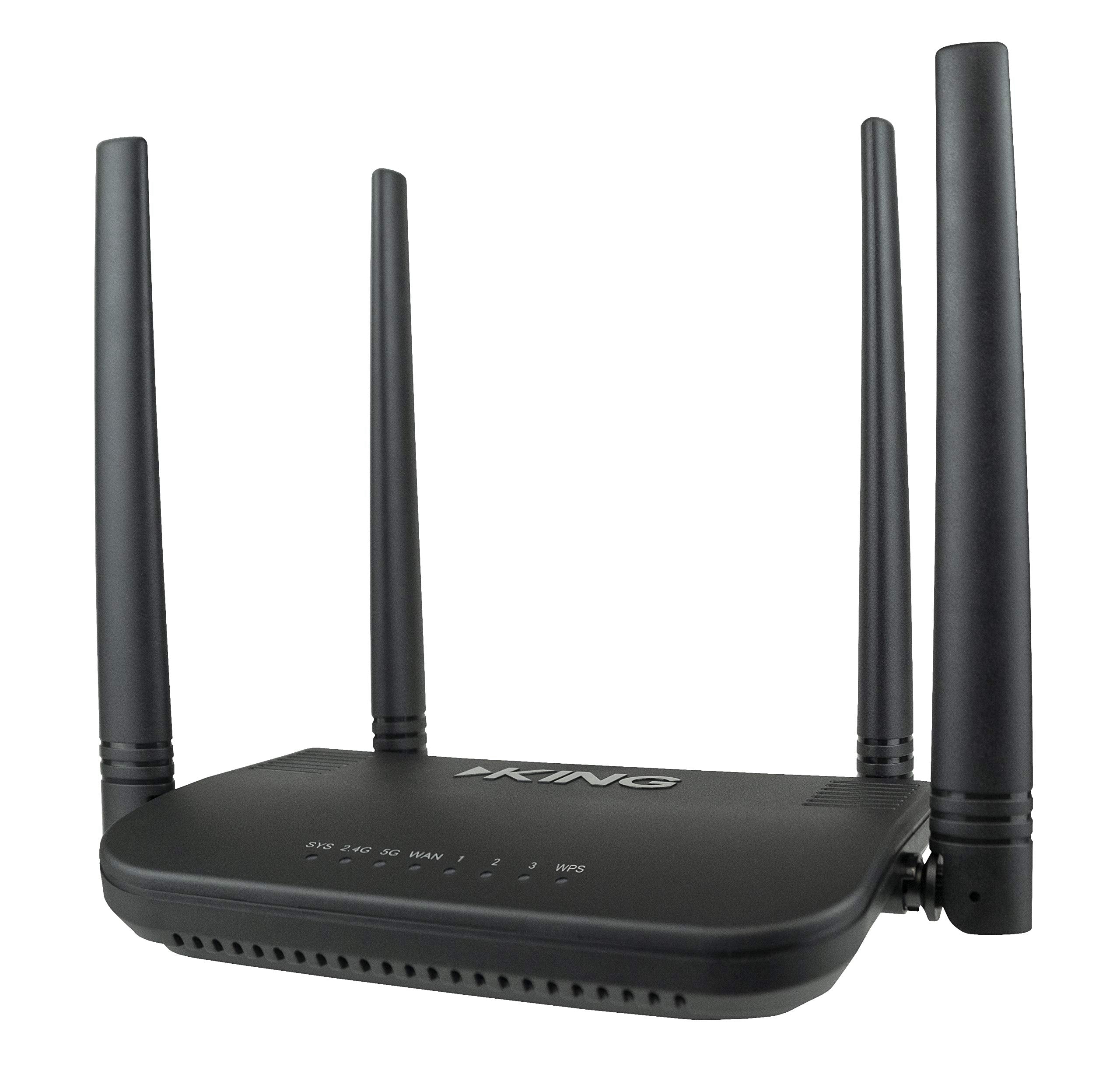 King Kwm1000 Wifimax Router/Range Extender, Black