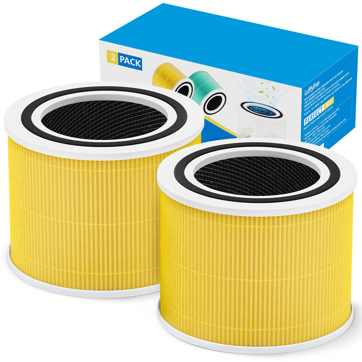 Core 300 Replacement Filt Er Compatible With Levoit Core 300 Core 300S P Air Purifi Er, 3 In 1 True Hepa Pet Care Core 300 Rf Pa