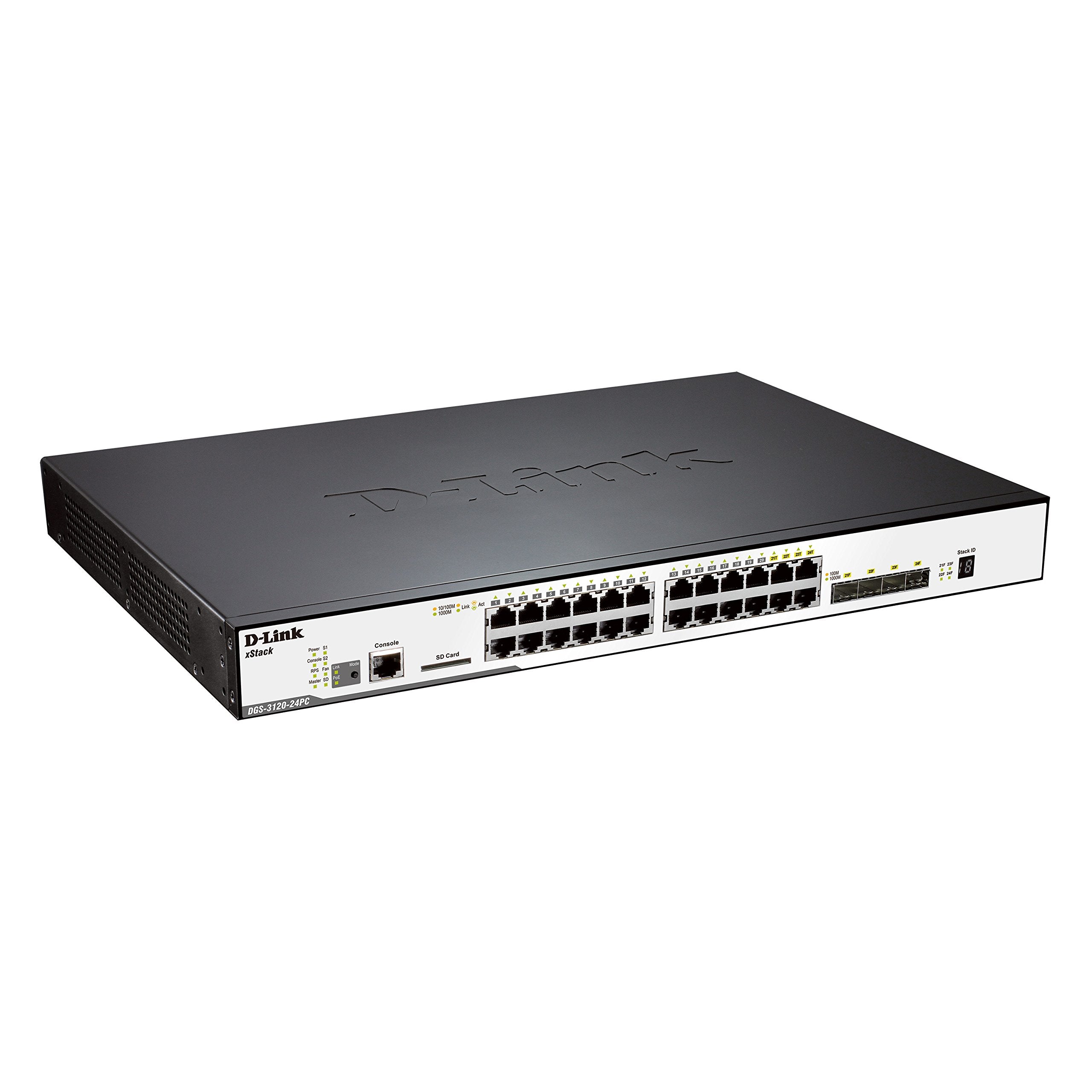 Xstack Managed 24 Port Gigabit Stackable L2 Poe+ Switch 4 Combo Sfp 40 Gigabit Stacking Standard Image