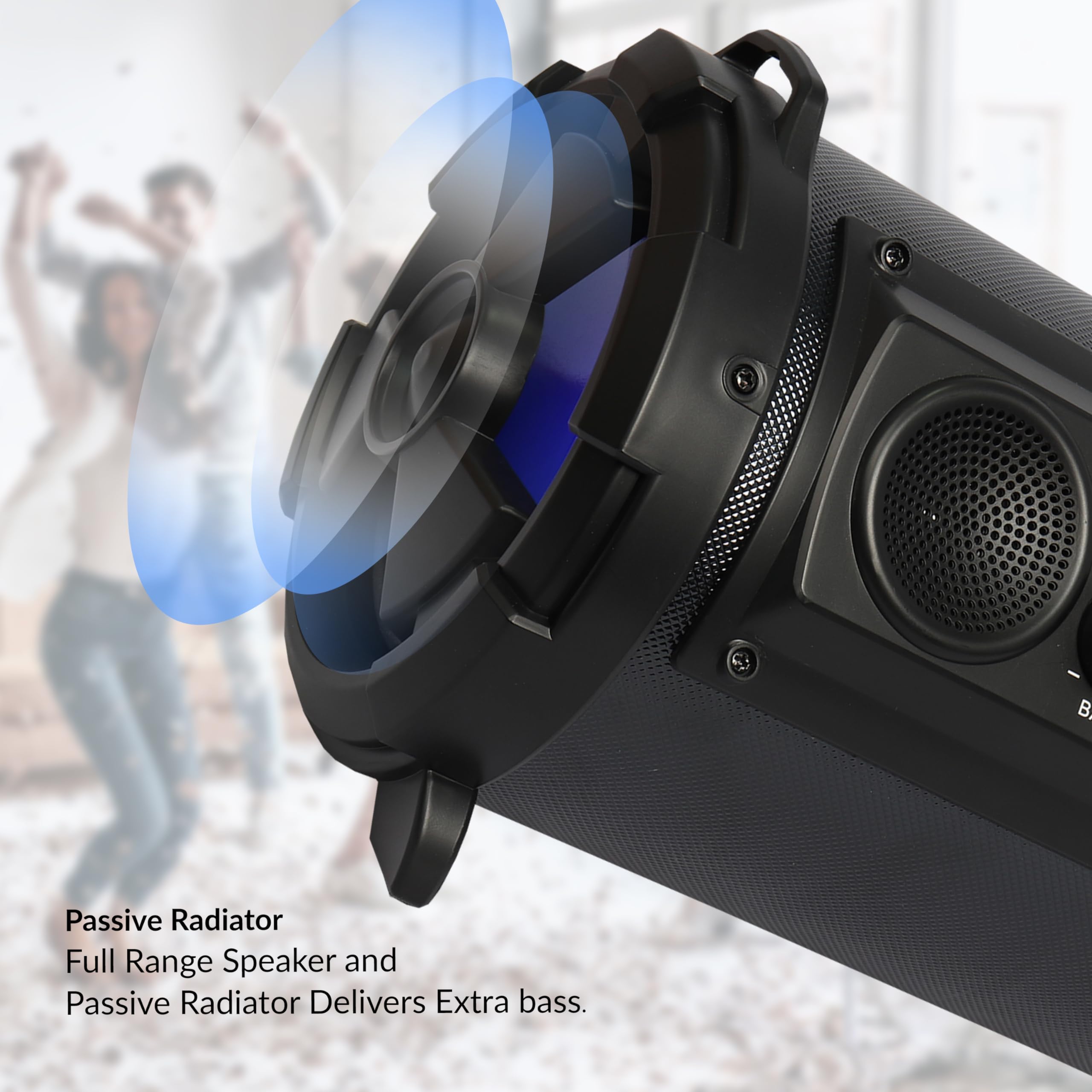 Supersonic Iq 1525Bt Bk Wireless Bluetooth      Speaker (Black)