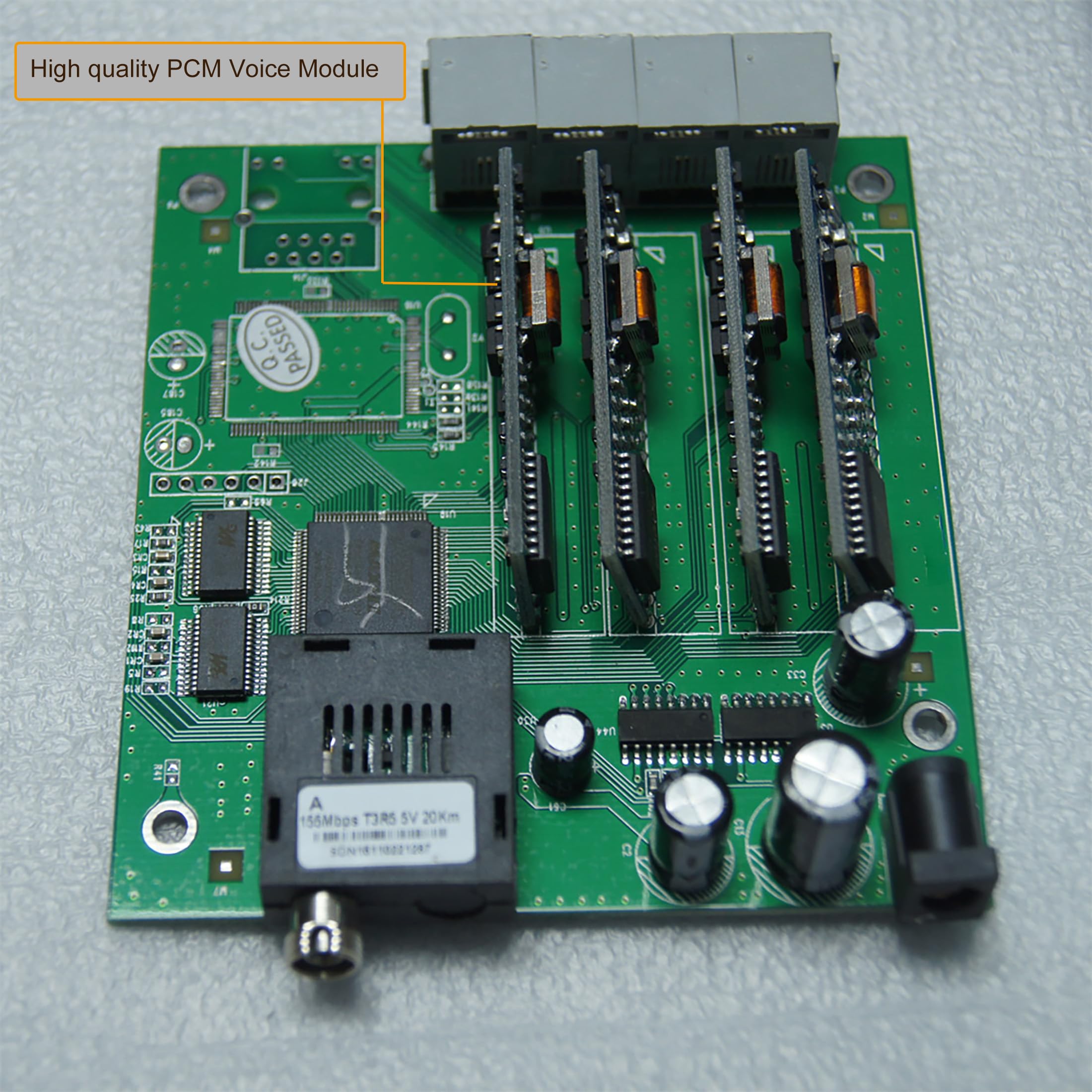 Wekuant Pots Telephones And Ethernet Over Fiber Optic Extenders, Universal Singlemode Fiber Up To 20Km(12.4 Mi) And Multimode 50
