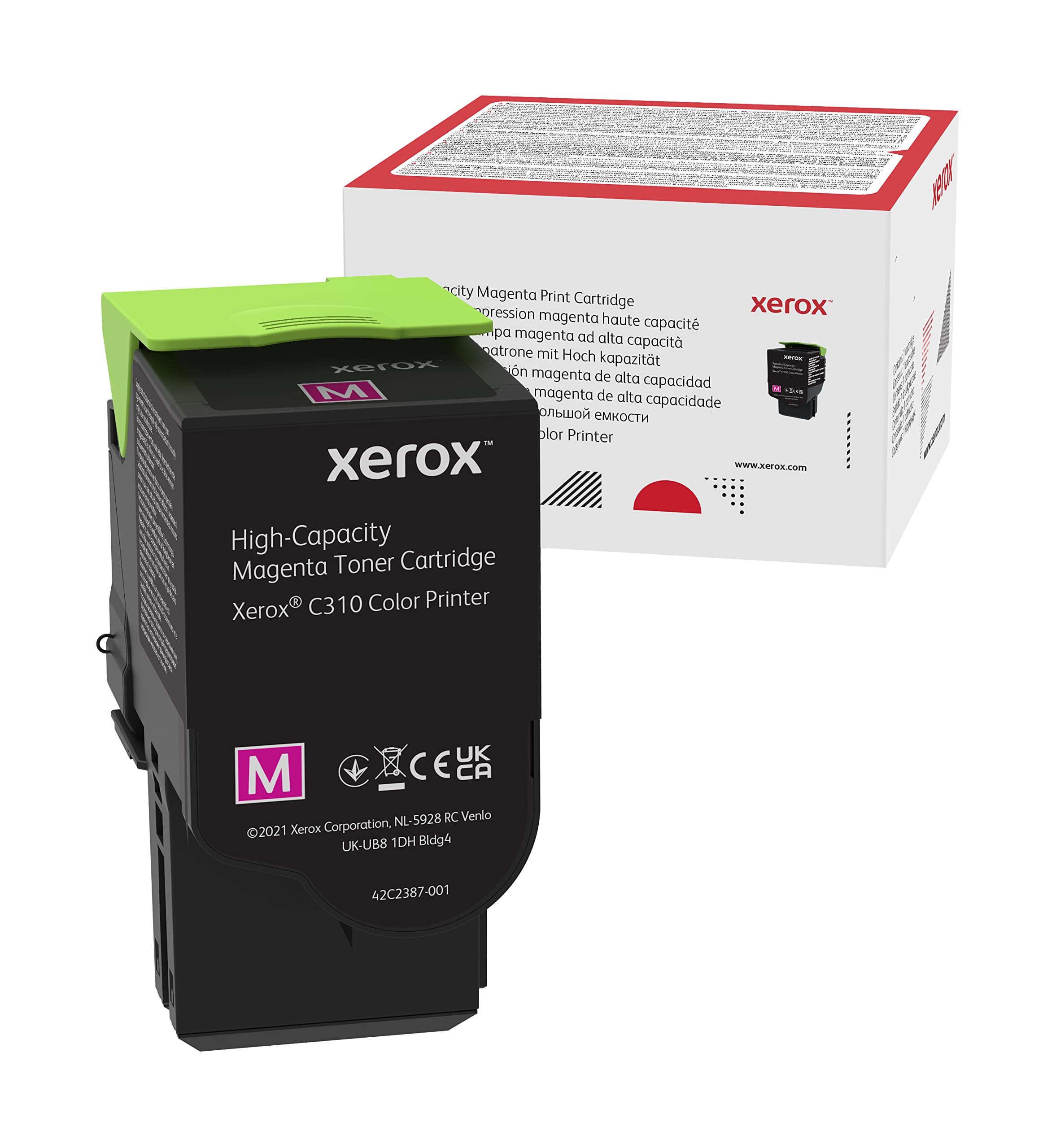 Xerox 006R04366 High Yield Toner, 5,500 Page Yield, Magenta