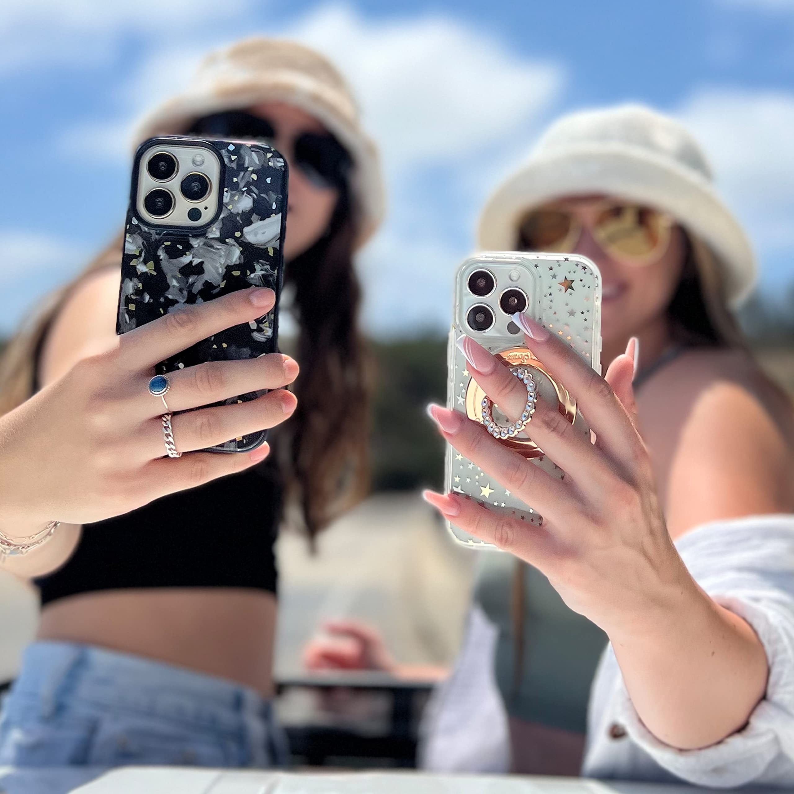 Sonix Case For Iphone 14 Pro Max | Compatible With Magsafe | 10Ft Drop Tested | Clear Starry Night