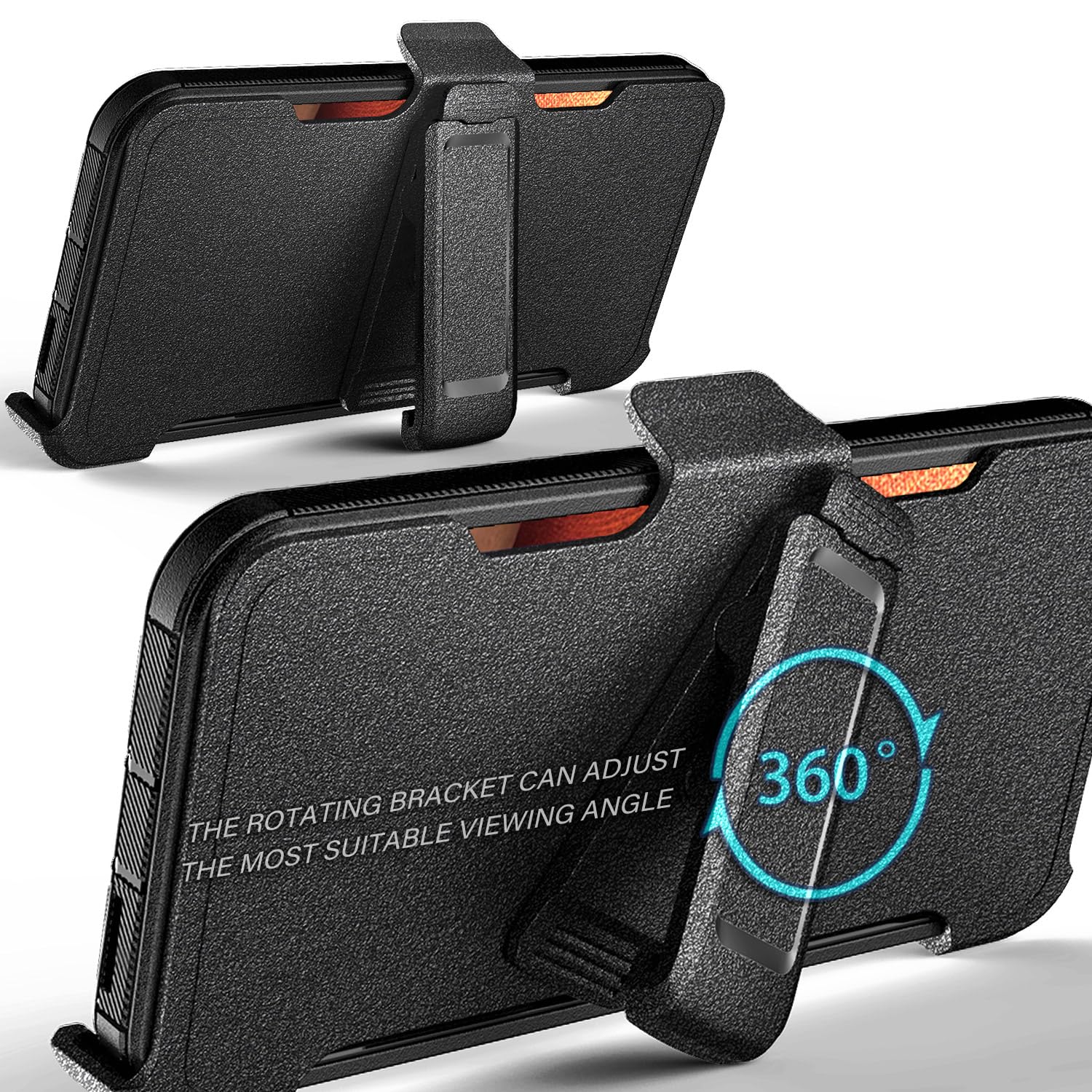 Nznd Designed For Galaxy A32 5G Case, Samsung A32 5G Phone Case With Tempered Glass Screen Protector, Belt Clip Holster Built-In