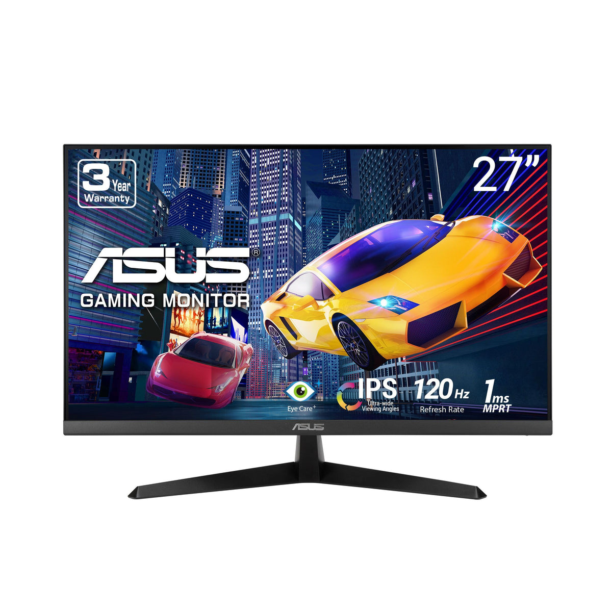 Asus 27    1080P Eye Care Monitor (Vy279Hgr)   Full Hd, Ips, 120Hz, 1Ms, Adaptive Sync, For Working And Gaming, Eye Care Plus, B