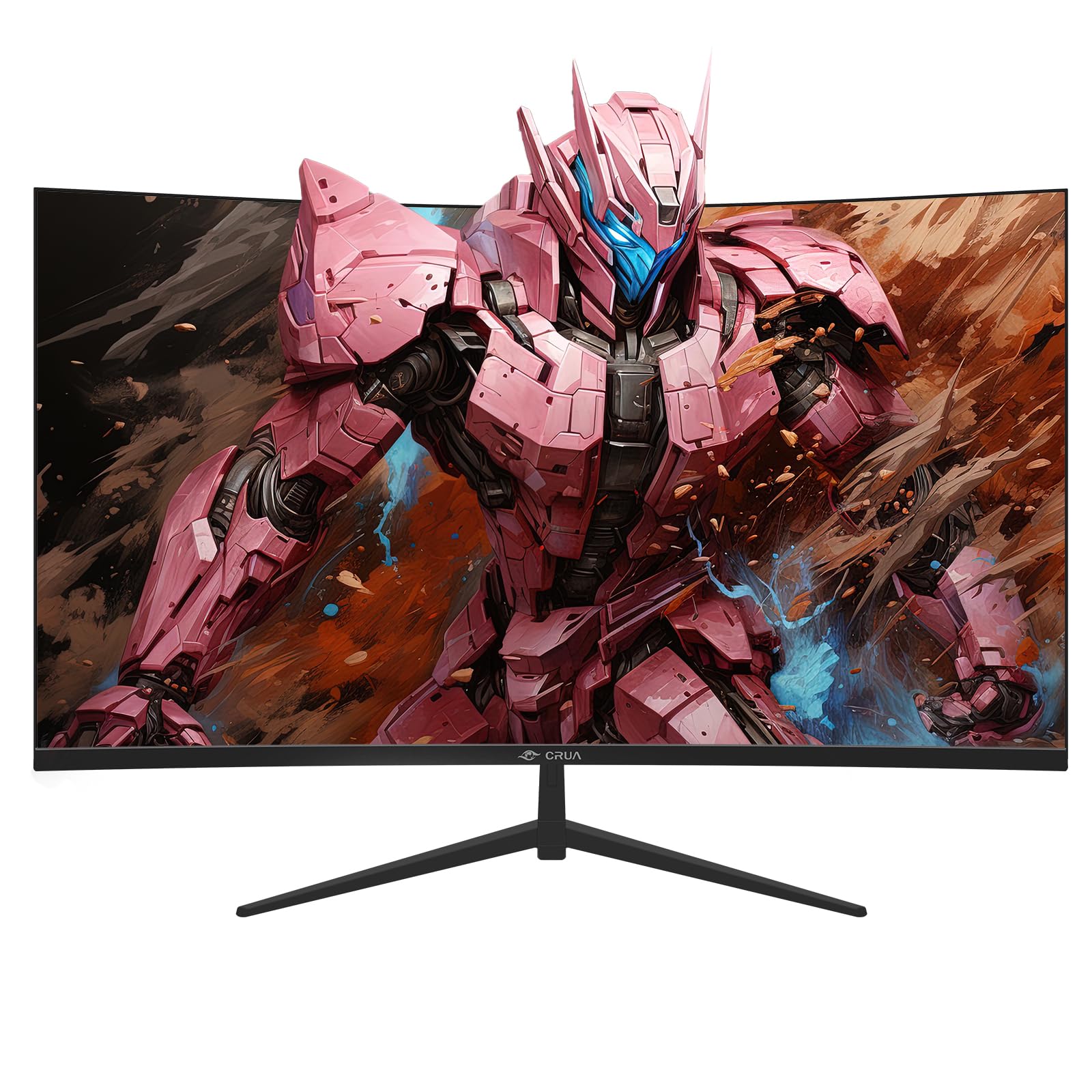 Crua 32Inch Gaming Monitor, Fhd(1920 * 1080P) Va Screen 144Hz/180Hz Curved Monitor, 1800R, 100% Srgb, Computer Monitor That Supp