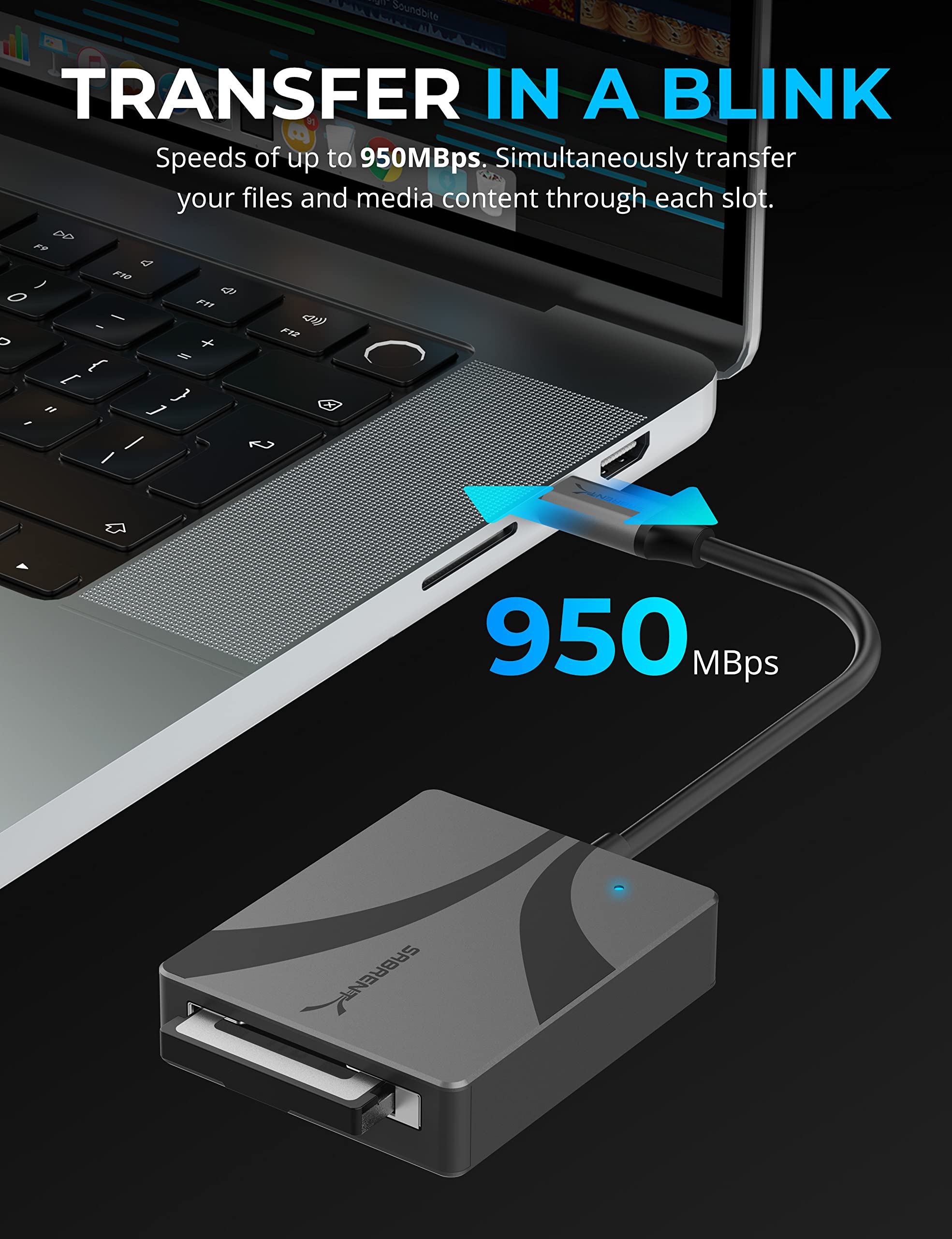 Sabrent Usb Type C Cfexpress Type B Card Reader [Cr Cfxb]