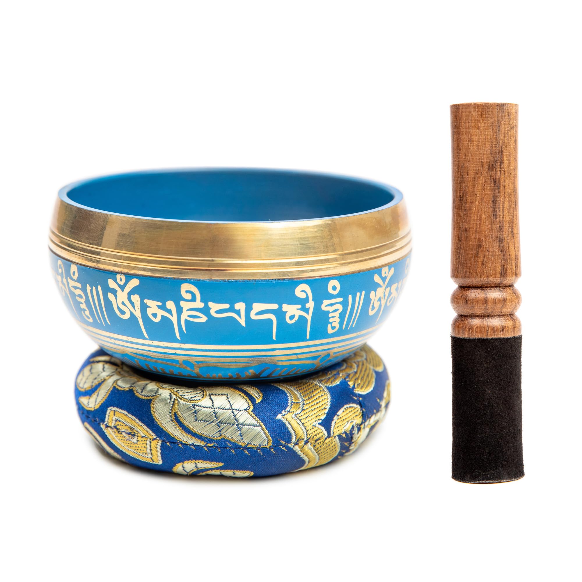 Tibetan Singing Bowl Set Bronze   Master Healing Grade   Authentic Handcrafted Sound Bowl By Himalayan Bazaar