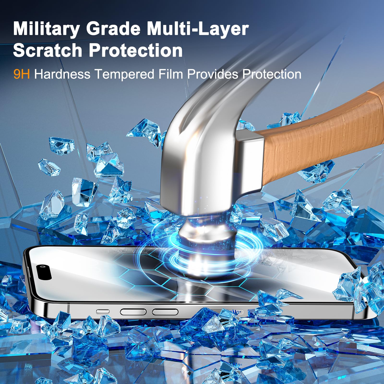 Sibeitu 3 Pack Screen Protector For Iphone 16 Plus With 3 Pack Camera Lens Tempered Glass Protector, 6.7 Inch Hd Clear 9H Hardne