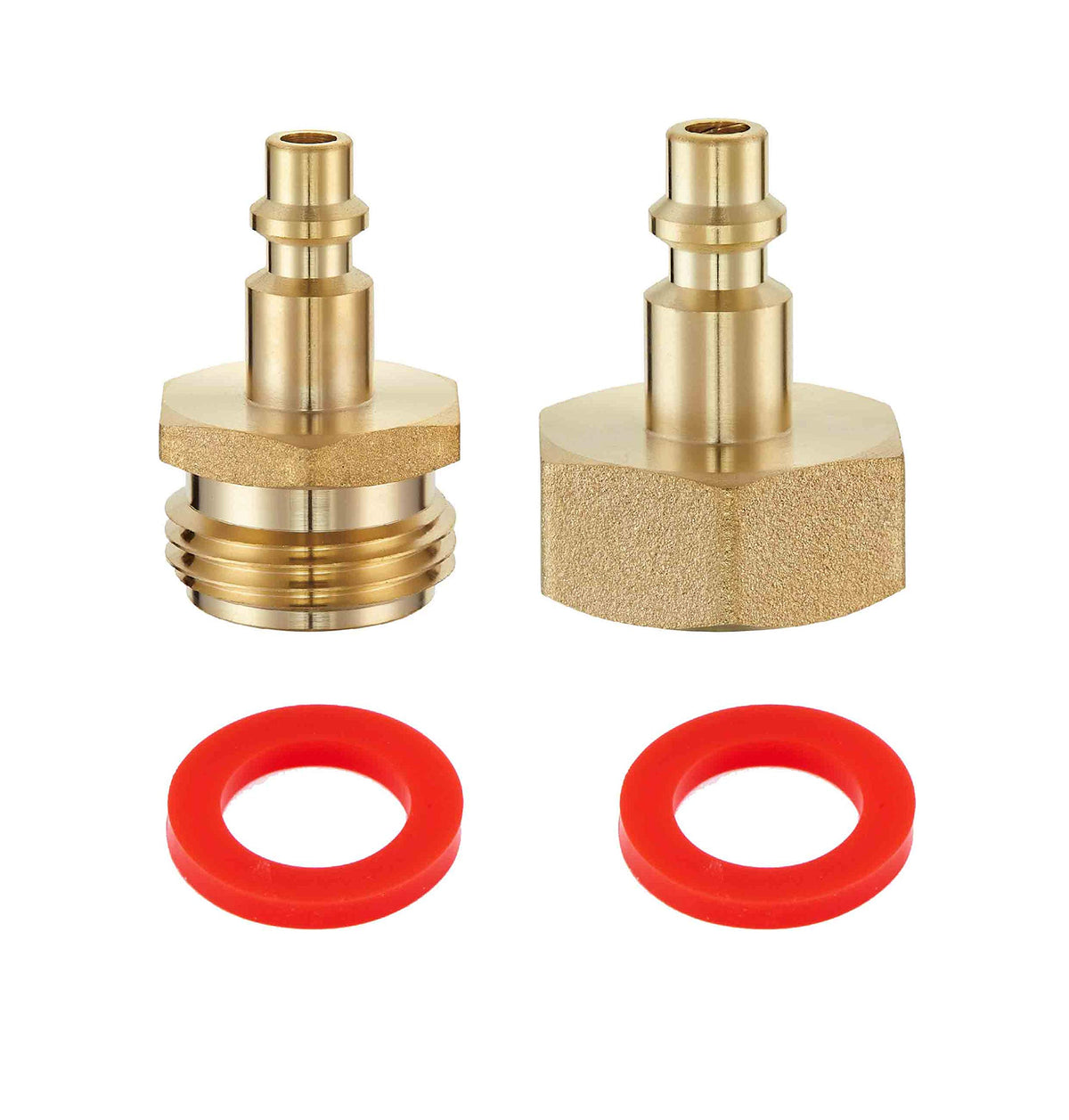 Litorange Lead Free Brass Winterize Sprinkler Systems: Air Compressor Hose Water Faucet Blow Out Adapter Fitting For Rv, Travel