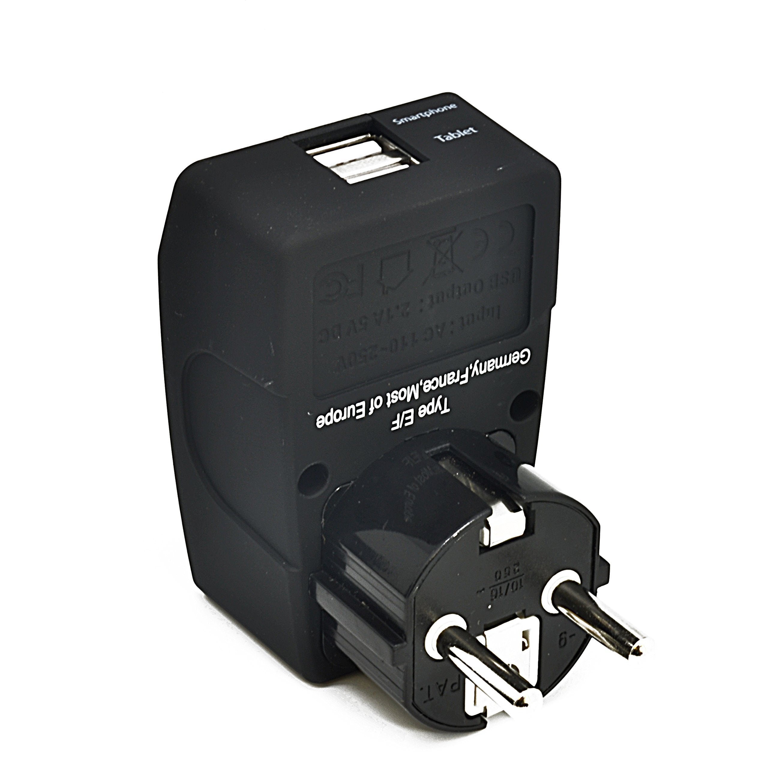 Ceptics Gp4 9 2 Usb Schuko Travel Adapter 4 In 1 Power Plug (Type E/F)   Universal Socket