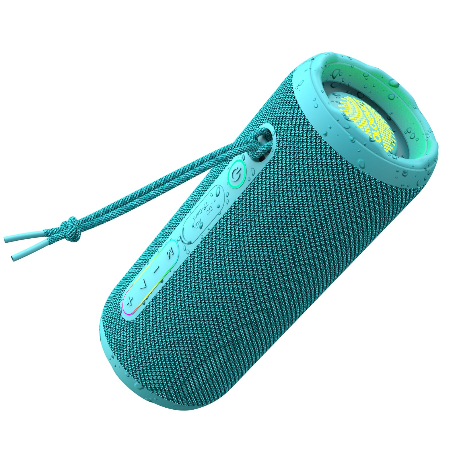 YOLOEMOT Bluetooth Bass Speaker 24W Loud Stereo Sound, Deep Bass, TWS Pairing, IPX7 Waterproof Dustproof,12H Playtime, RGB Light