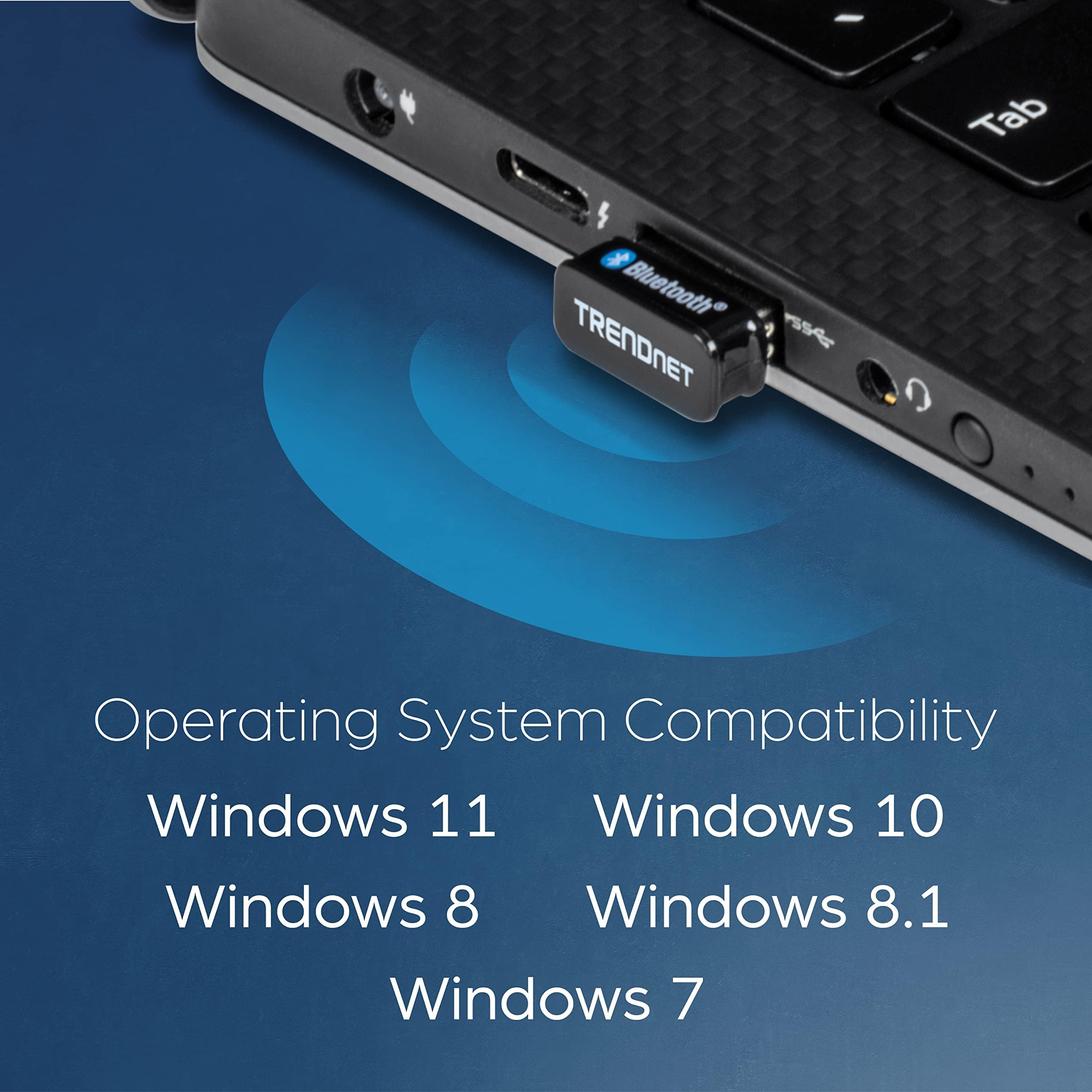Trendnet Micro Bluetooth 50 Usb Adapter, Supports Basic Rate(Br), Bluetooth Low Energy(Ble), Enhanced Data Rate(Edr), 100M (328F