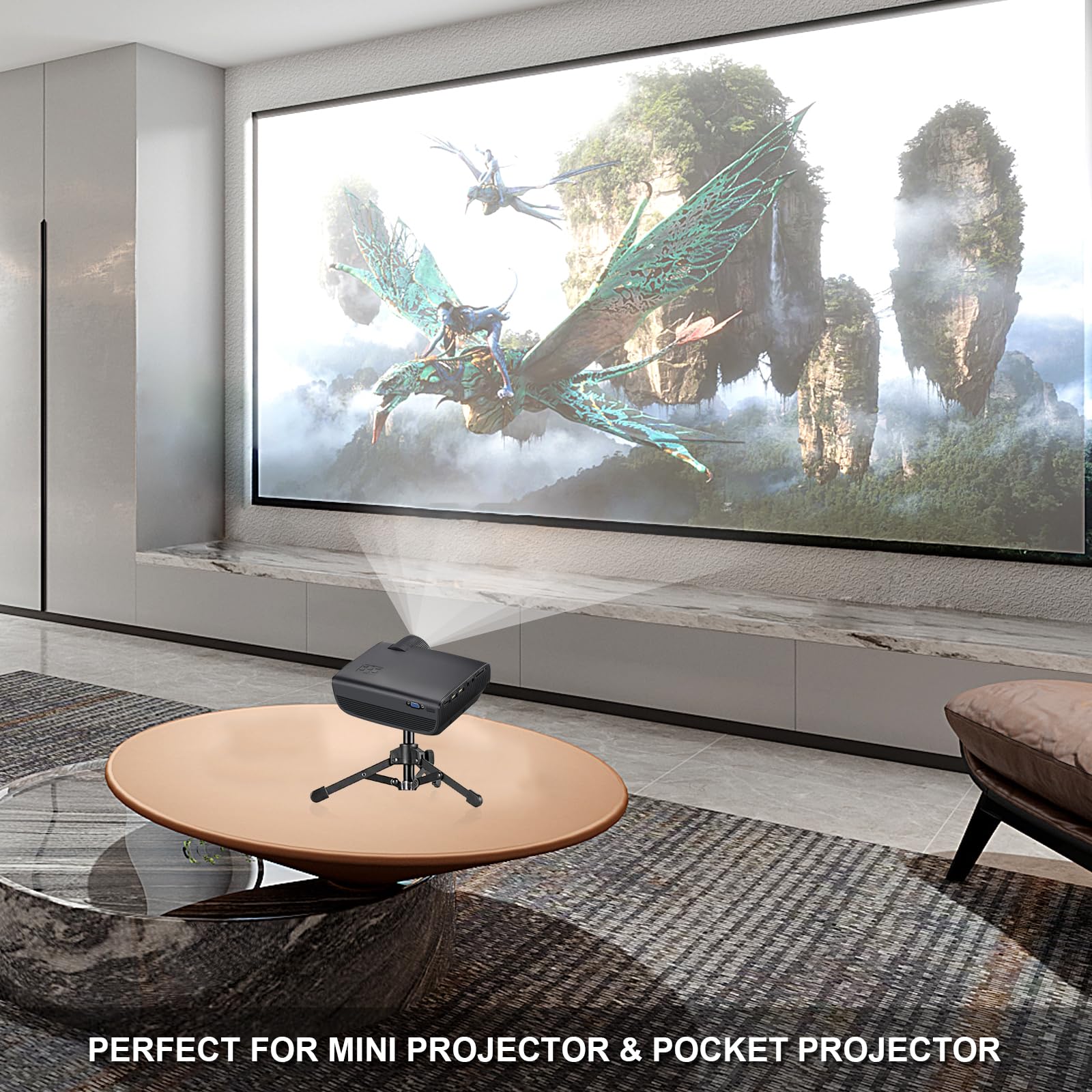 Jcwiny Mini Projector Stand   Table Top Tripod With Tilt Angle Adjustable Small Tripod For Projectors, Cameras, Dslr, Smartphones