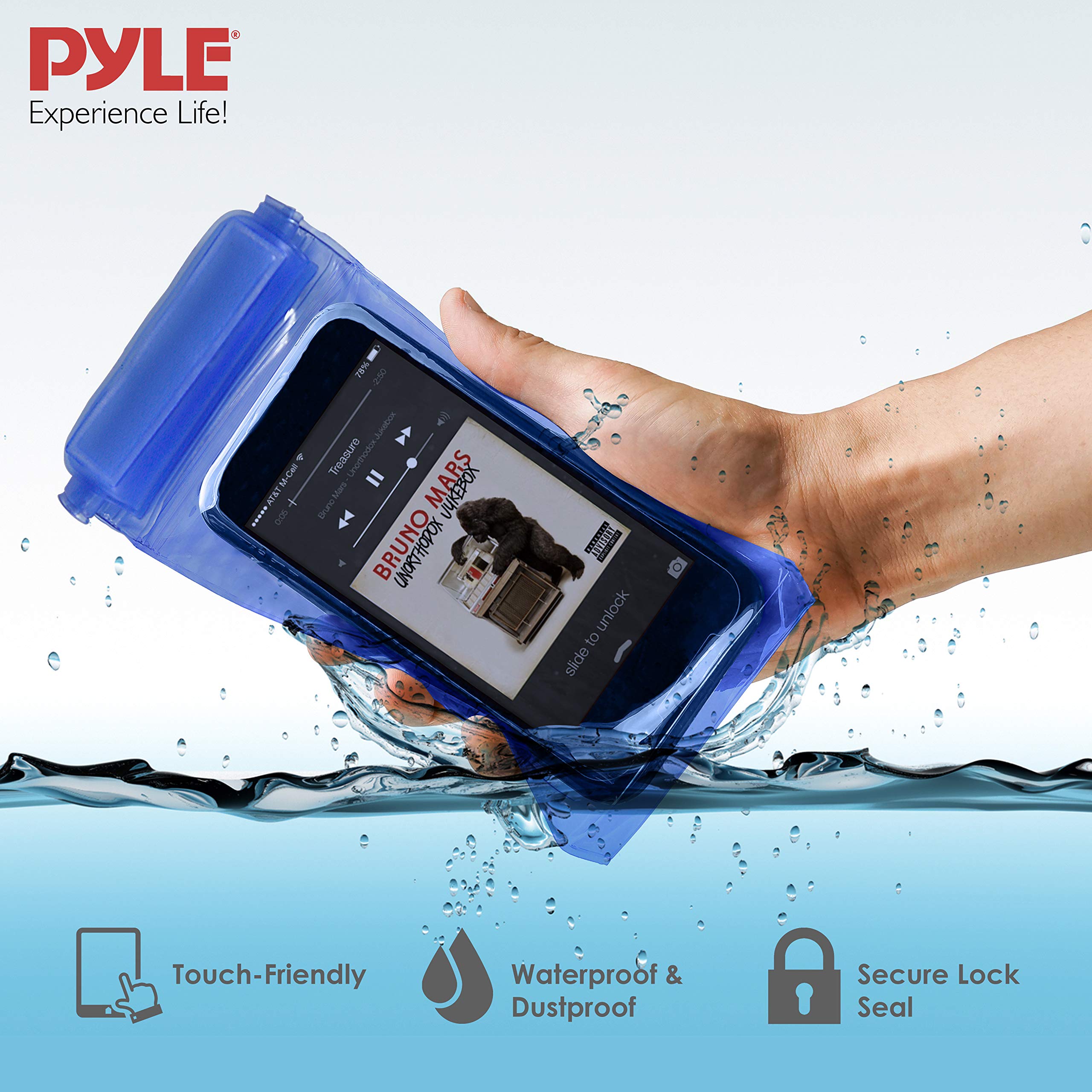 Pyle Auto 2-Channel Bridgeable Marine Amplifier - 200 Watt Rms 4 Ohm Full Range Stereo W/ Wireless Bluetooth & Powerful Prime Sp