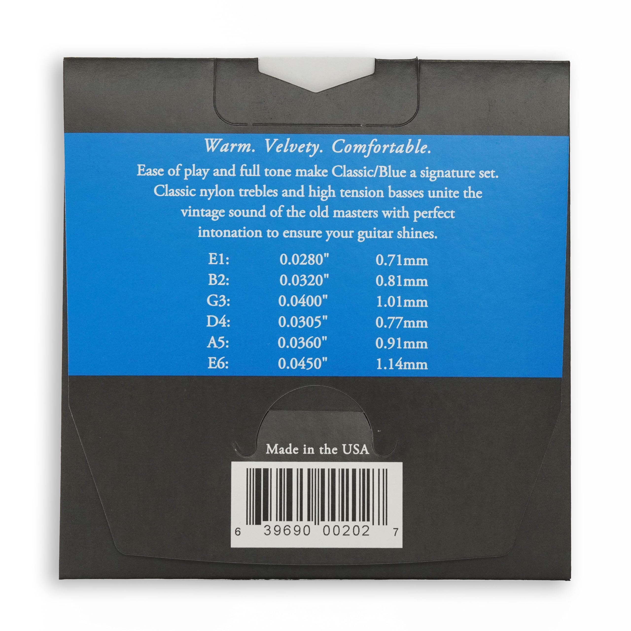 Augustine Strings Classic Blue - High Tension Classical Guitar Strings - The Original Nylon String - 1 Set