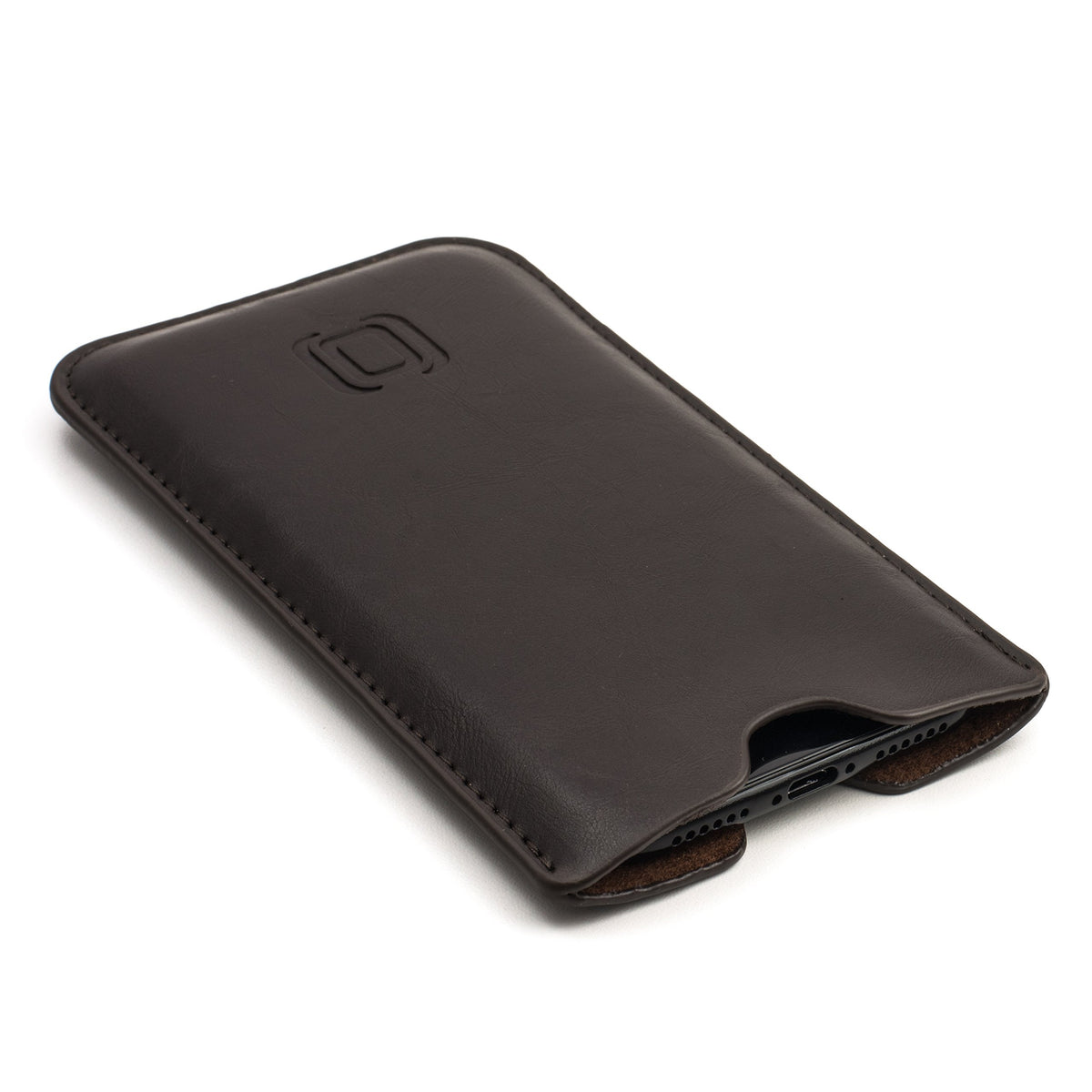 Dockem Executive Sleeve For Iphone 11 Pro (5.8) & Iphone Xs, Iphone X   Slightly Padded Premium Synthetic/Vegan Leather With Mic
