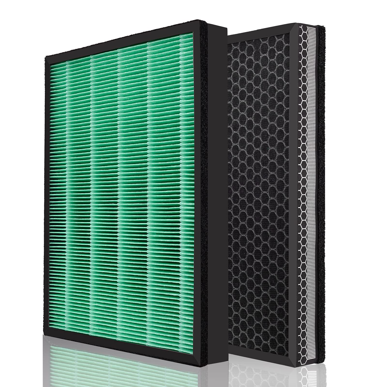 Laukowind For Coway Airmega 400 400S Max2 True Filter Replacement Set Compatible With Smart Technology App Enabled Alexa Green A