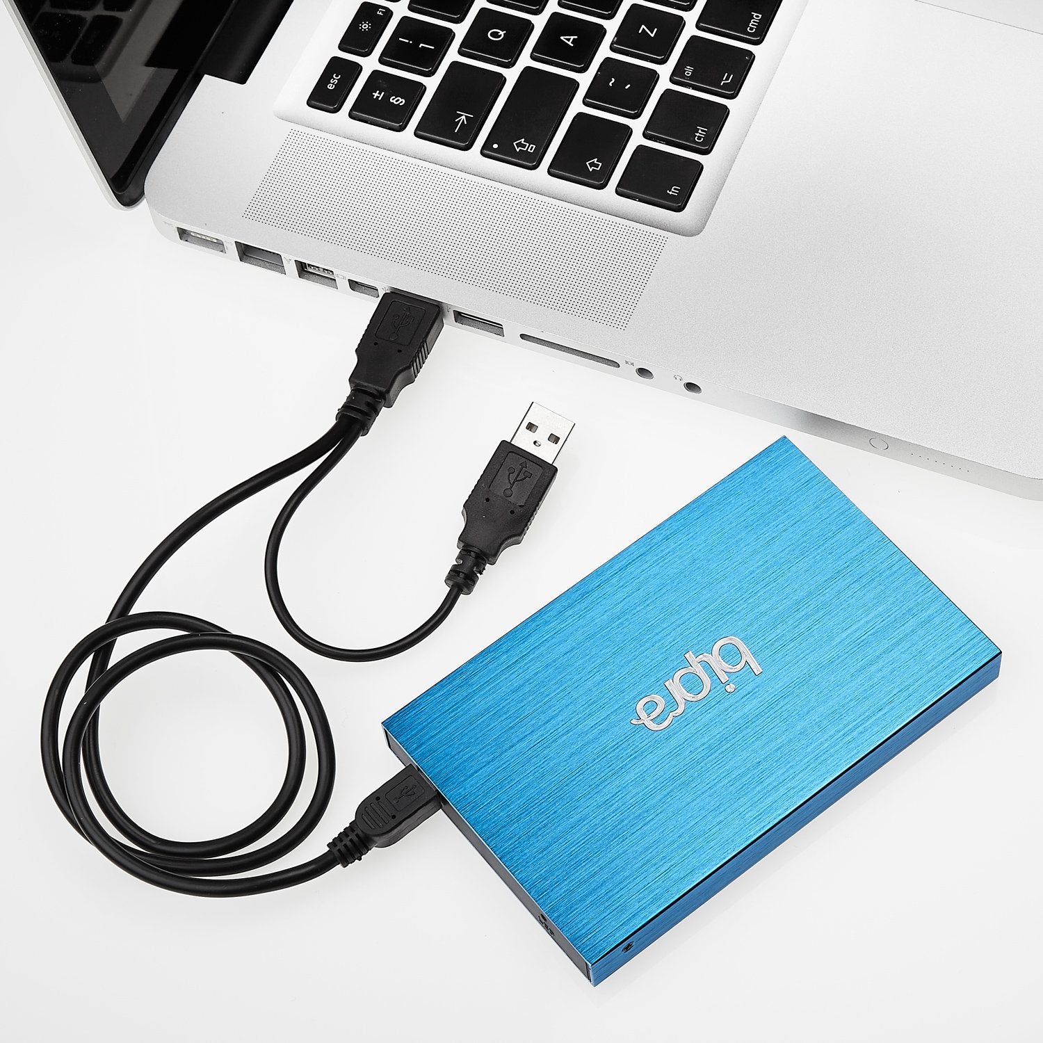 Bipra 2.5 Inch External Hard Drive Portable Usb 2.0   Blue   Fat32 (320Gb)