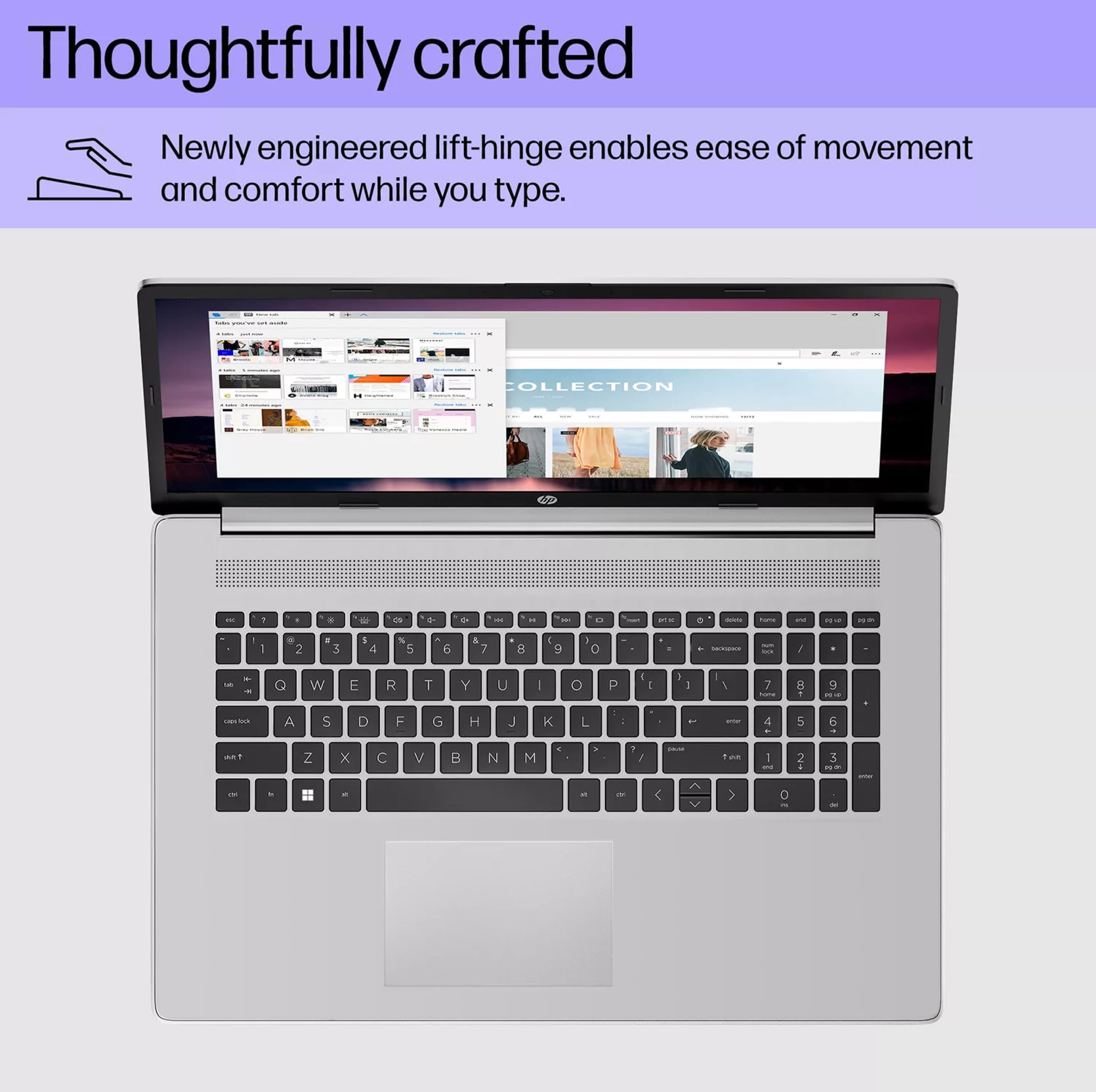 Hp 17 Laptop, 17.3'' Fhd Anti-Glare Ips Screen, 12Th Gen Intel Core 6-Cores Processor, 16Gb Ram, 256Gb Pcie Ssd, Hd Camera, Hdmi