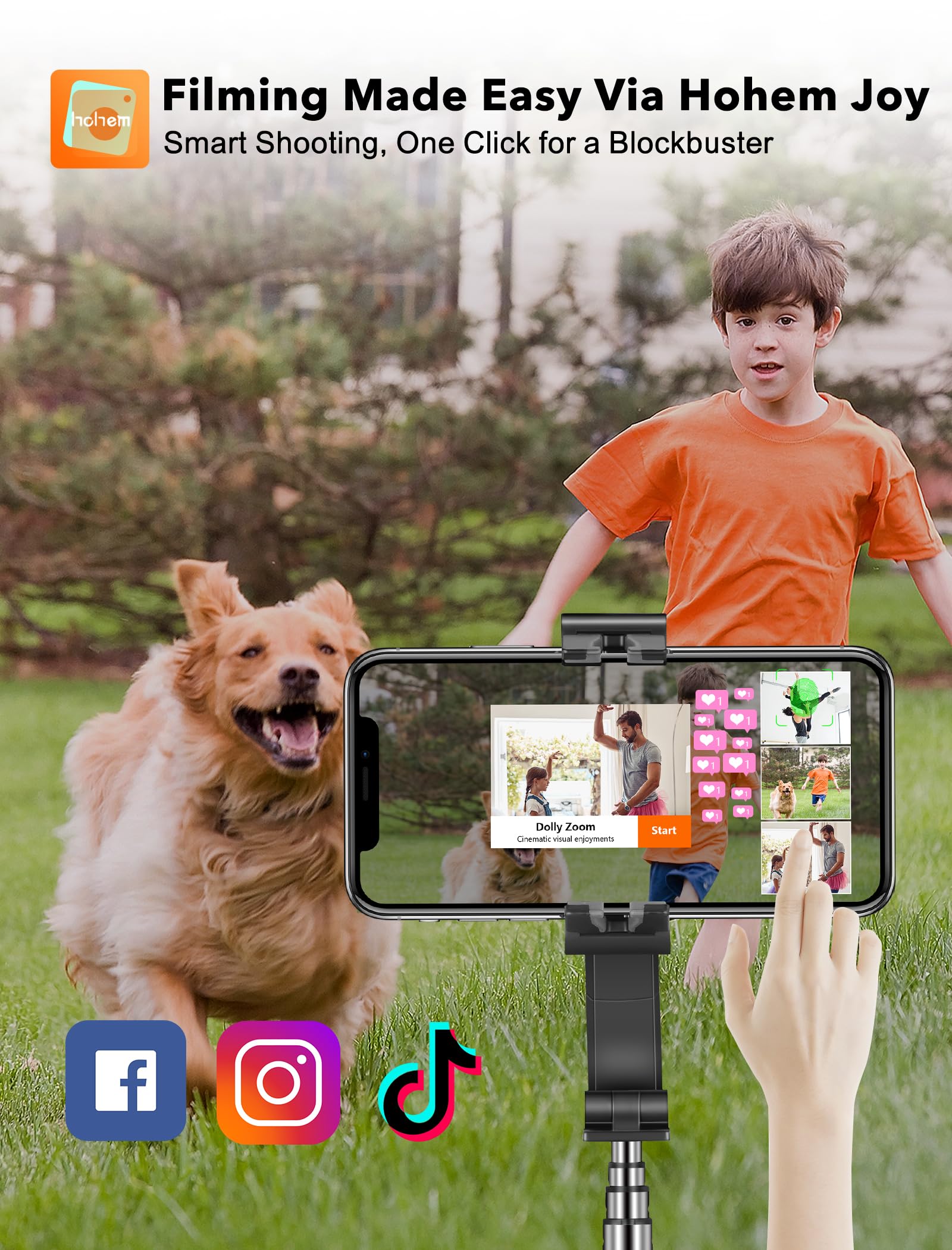 Hohem Isteady Q Gimbal Stabilizer For Smartphone, 1 Axis Selfie Stick Tripod With Face Tracking, 360� Rotation, 4 In 1 Portable Phone Tripod W/Extendable Stick For Iphone 14/Android Video Recording