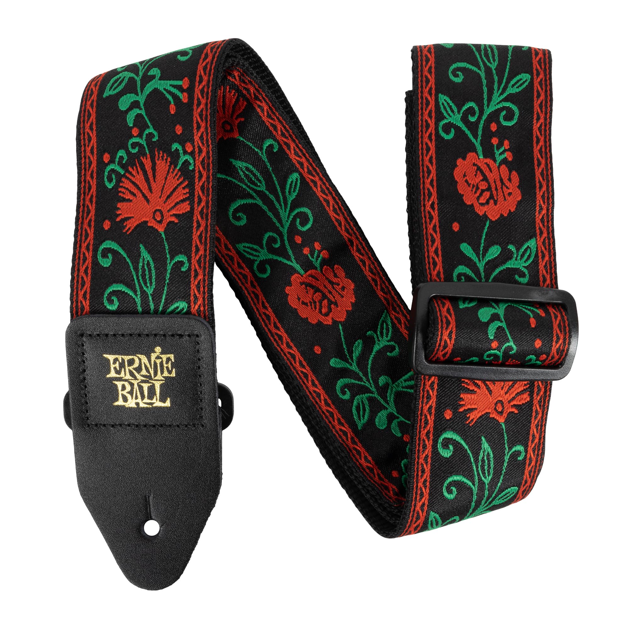 Ernie Ball Classic Jacquard Guitar/Bass Strap   Western Rose
