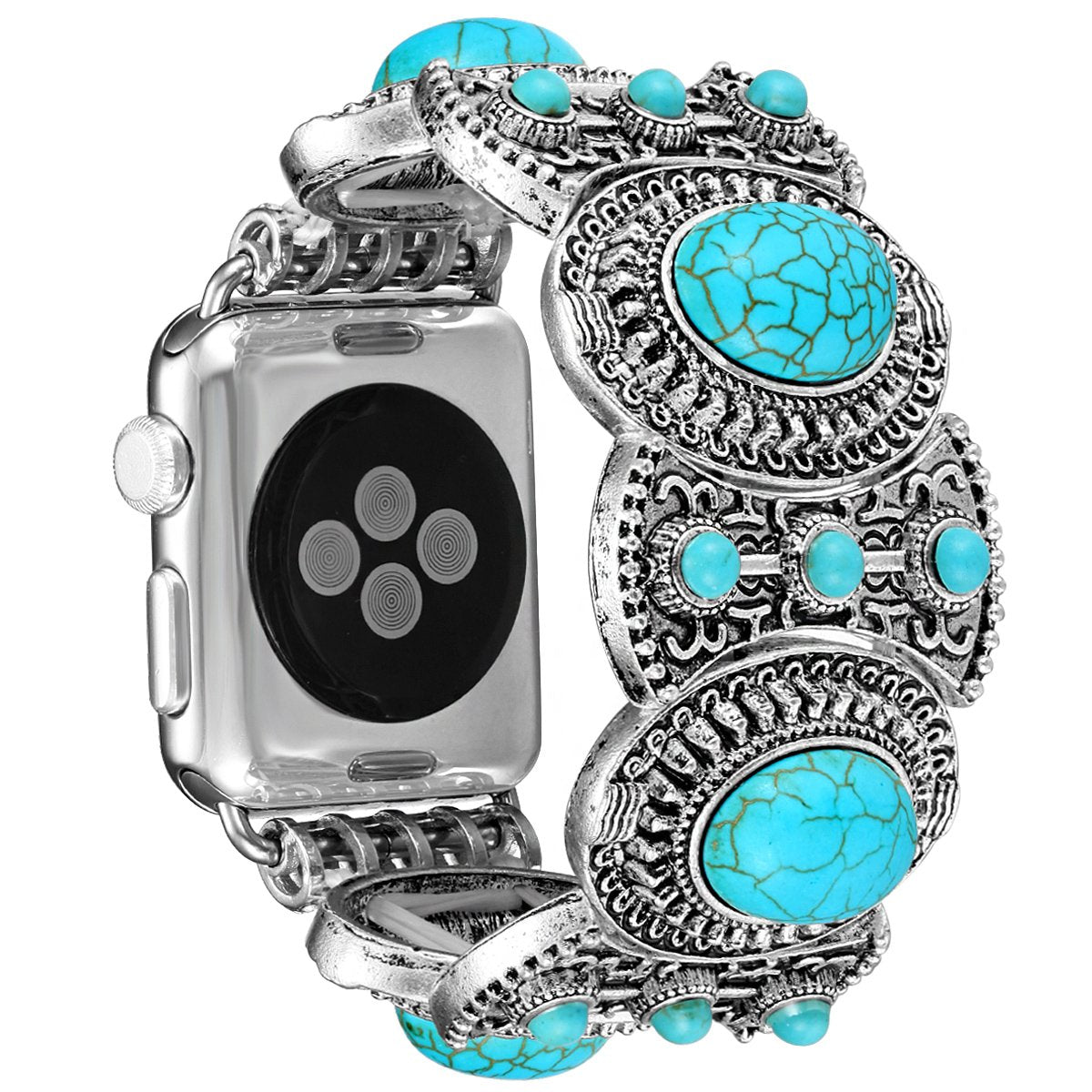Fastgo Compatible With Apple Watch Band 38Mm 40Mm 41Mm, Bohemian Ethnic Antique Jewelry Style Bracelet Strap For Iwatch Se & Ser