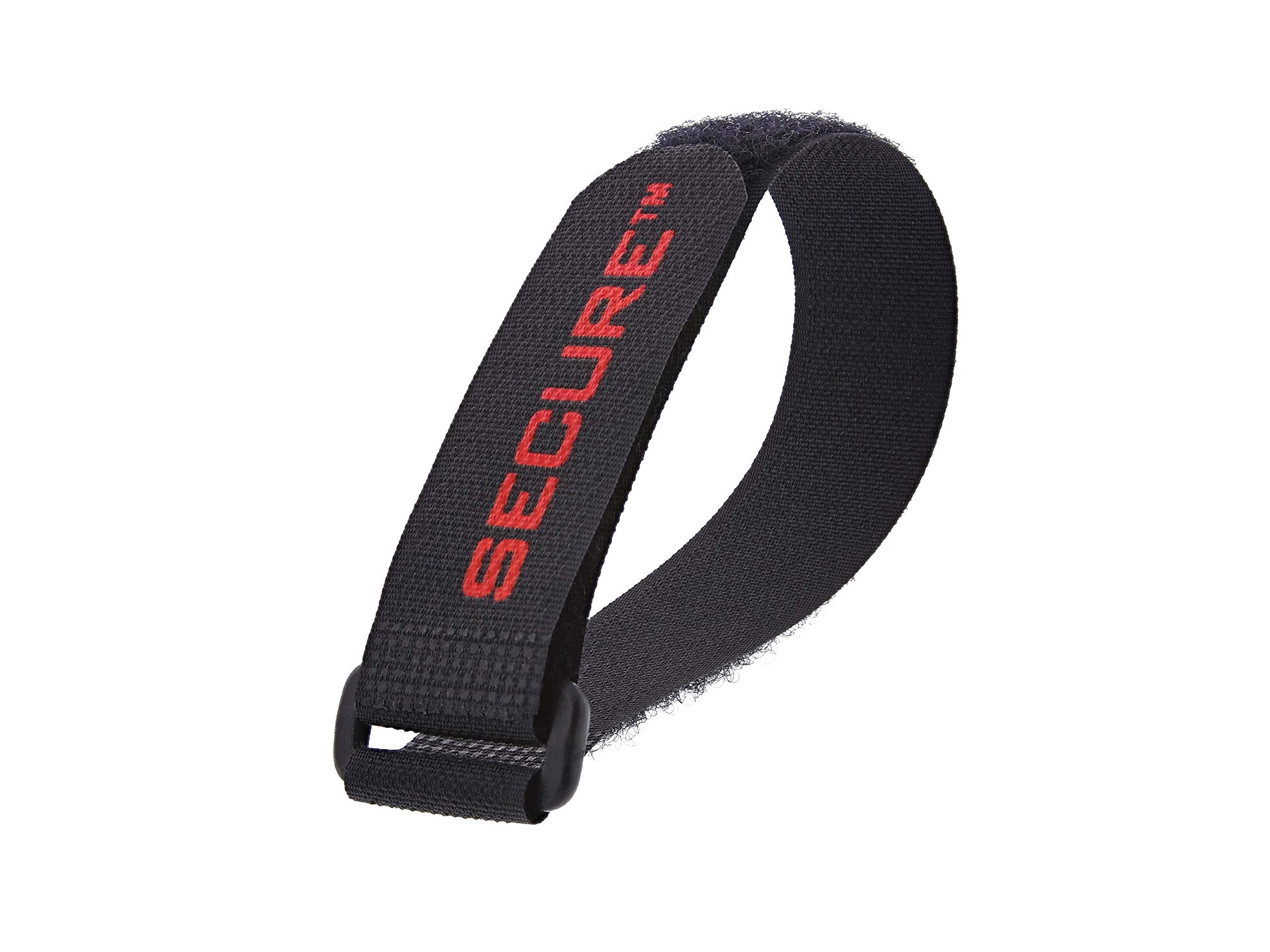 12 x 1 Inch Cinch Straps with Secure Logo - 5 Pack