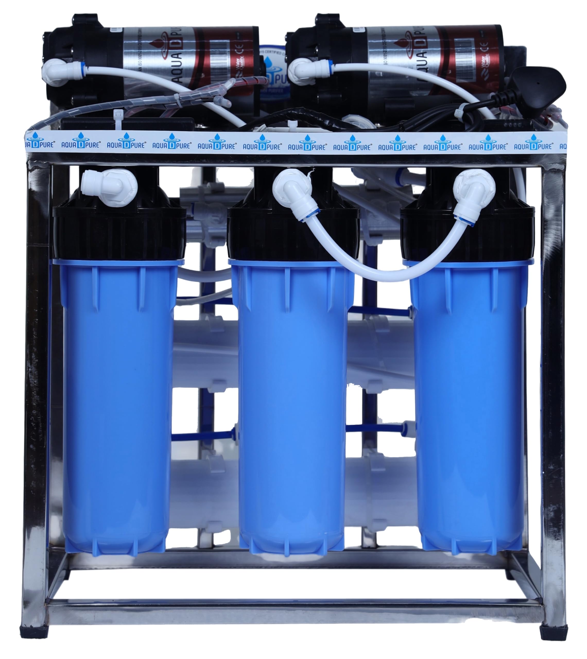 Aqua D Pure 25 Lph Commercial Ro + Uv Water Purifier With Double Pump Purification And Fully Automatic Function, Tds Adjuster, B