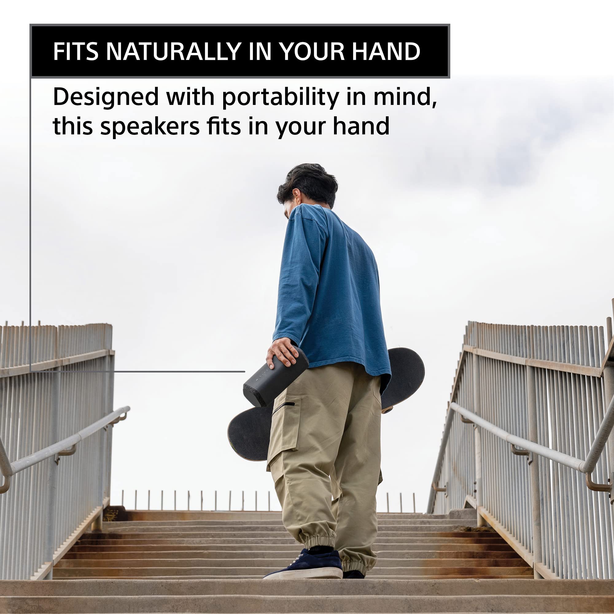 Sony SRS XE300 X Series Wireless Portable Bluetooth Speaker, IP67 Waterproof, Dustproof and Shockproof with 24 Hour Battery, Black  New