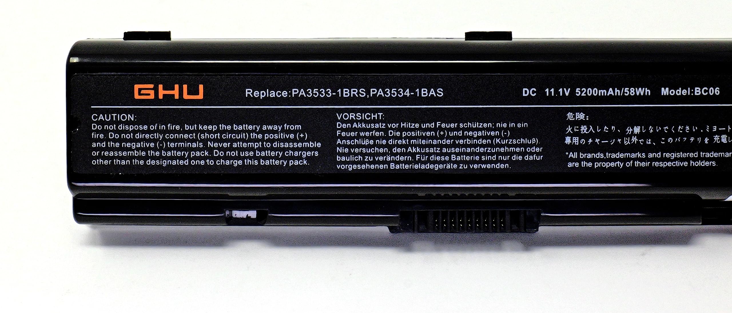 Ghu Battery 58 Wh Replacement For Pa3533U 1Brs Pa3533U 1Bas Pa3534U 1Bas Pa3534U 1Brs Pa3535U 1Bas Compatible With Laptop A200 A