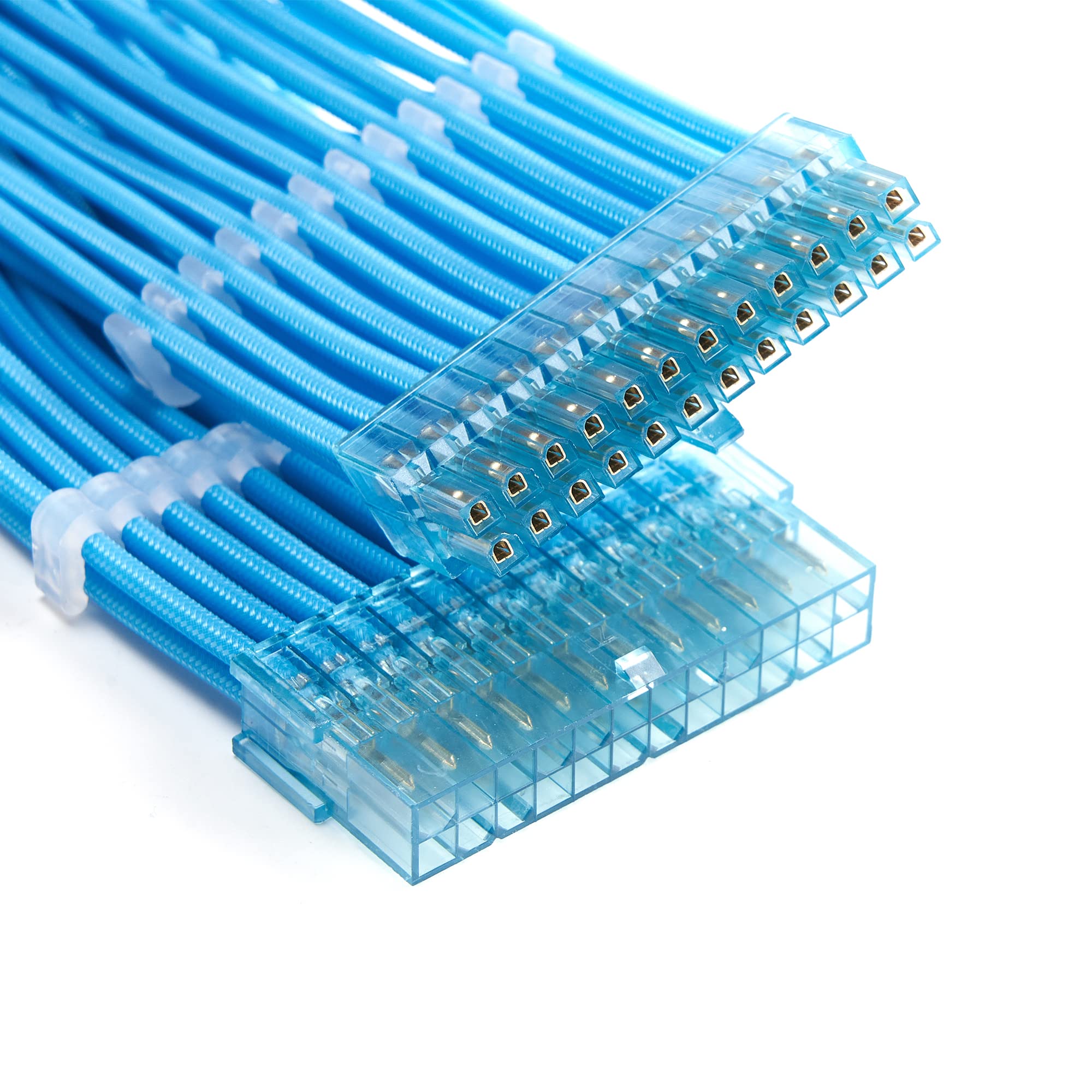 Formulamod Sleeve Extension Power Supply Cable Kit 18Awg Atx 24P+ (2) Eps 8 P+ (3) Pci E8 P With Combs For Psu To Motherboard/Gp