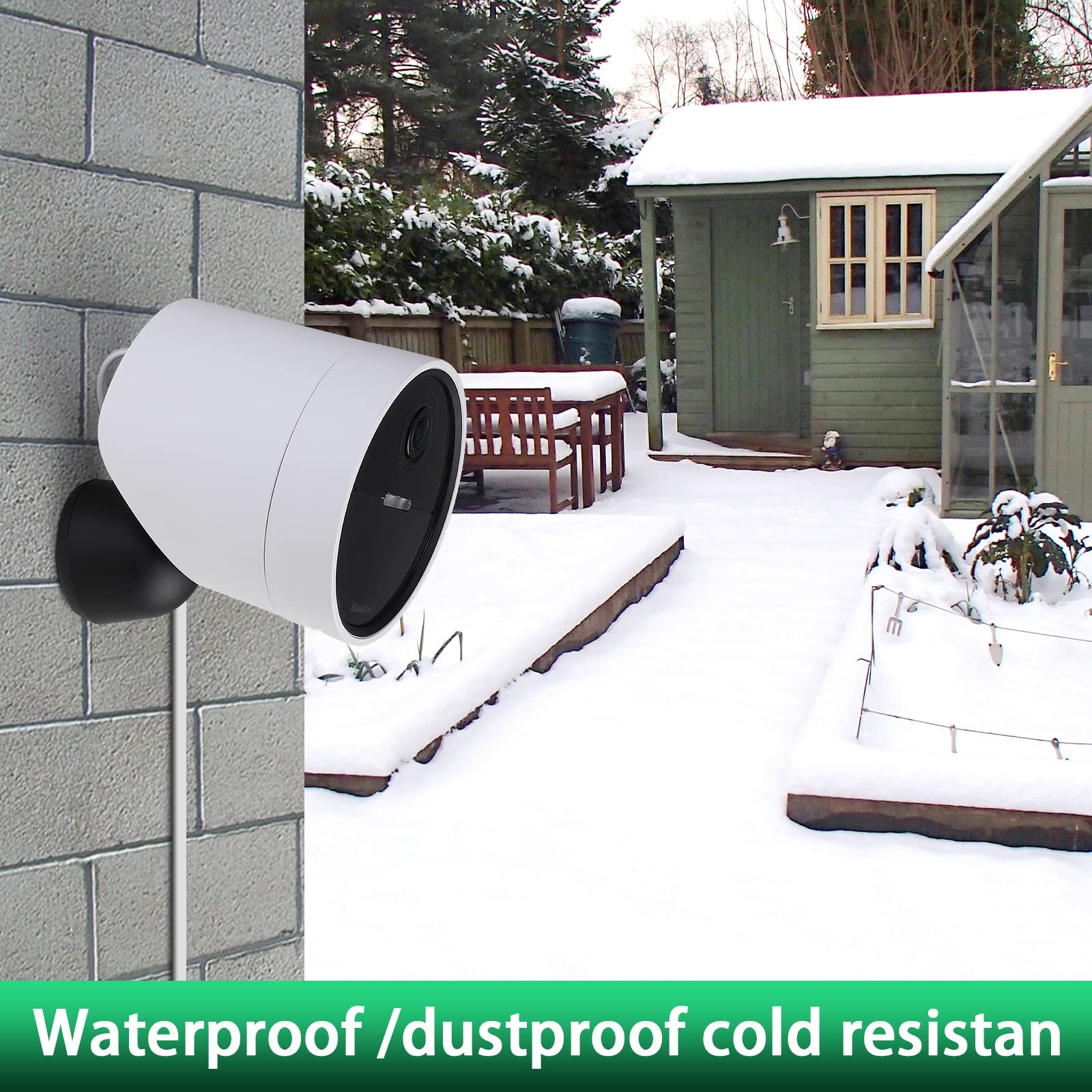 Uyodm Power Cable Compatible With Simplisafe Wireless Outdoor Security Camera,16.5Ft/5M Weatherproof Usb Cable Power Your Simplisafe Outdoor Camera Continuously  White