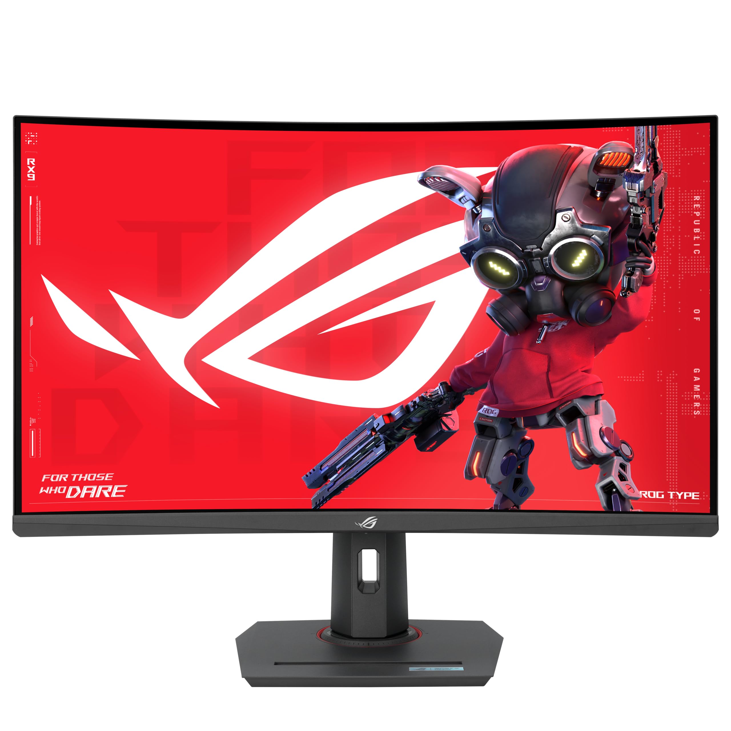 ASUS ROG Strix 32    1440P USB-C Curved HDR Gaming Monitor (XG32WCS) - QHD, 180Hz, 1ms, Fast VA, Extreme Low Motion Blur Sync, F
