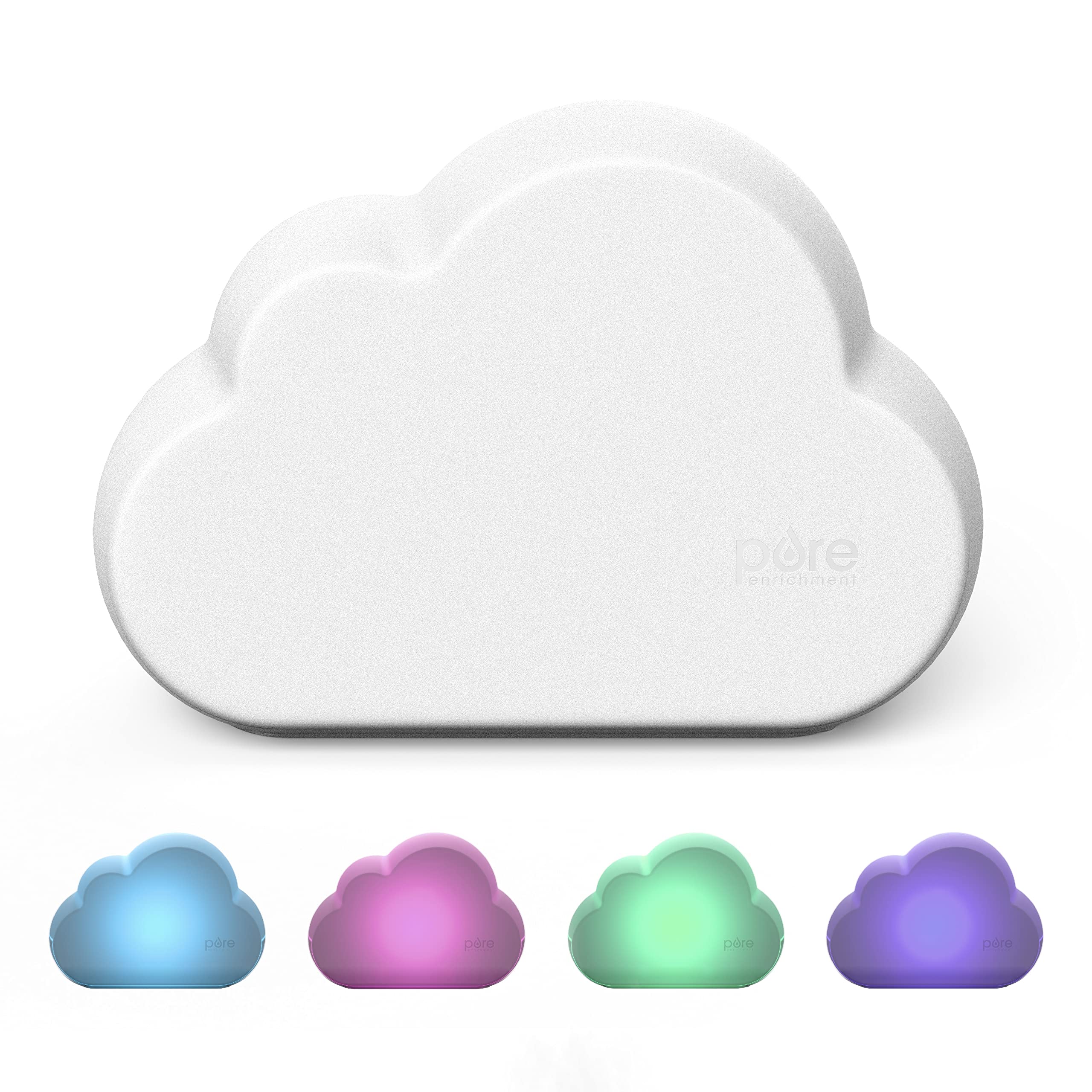 Pure Enrichment    Purebaby    Cloud Ultrasonic Cool Mist Humidifier   Quiet Variable Mist For Up To 24 Hrs, Color Night Light, 