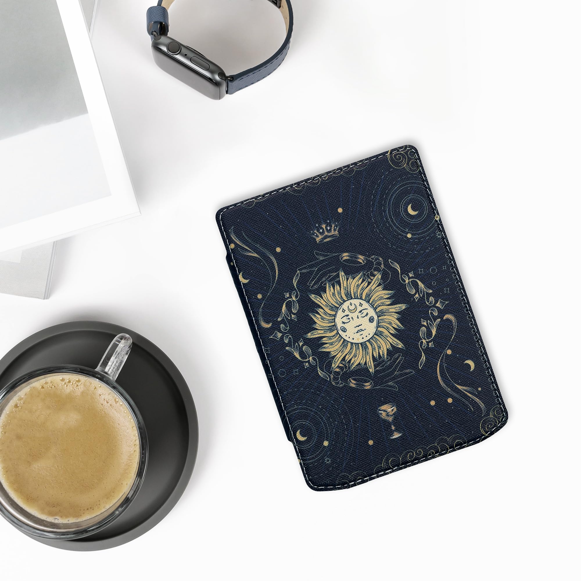 Kwmobile Case Compatible With Pocketbook Verse/Verse Pro/Verse Color/Vivlio Light/Light Hd Case   Ereader Cover   Tarot Card Dar