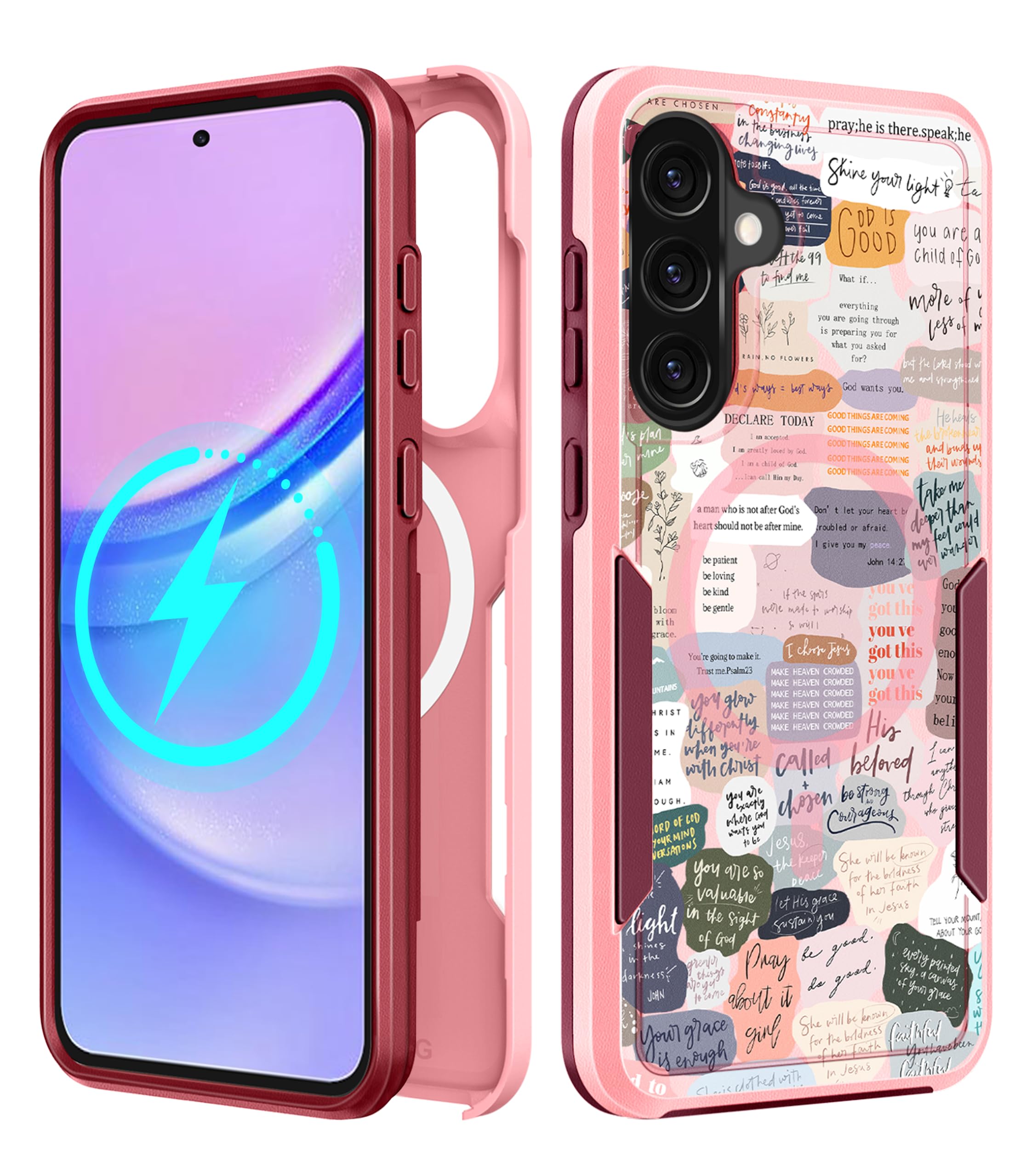LISEVO for Samsung Galaxy A36 5G Phone Case - Compatible with MagSafe Women Girls Cute Magnetic Protective Cover Girly Kawaii Un