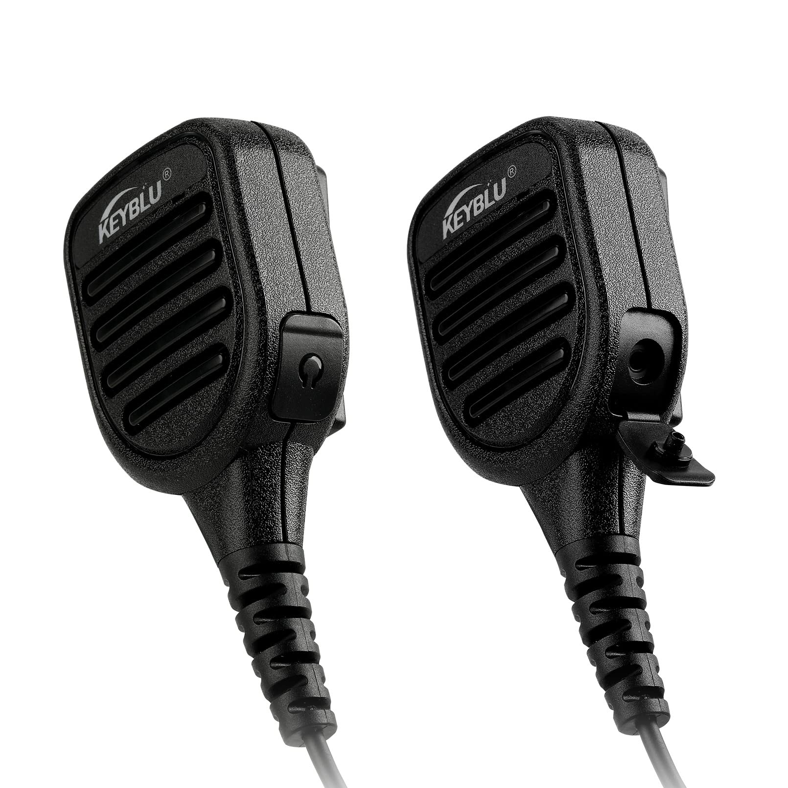 Keyblu Cp200D Waterproof Shoulder Speaker Mic 2 Pin Radio Microphone With 3.5Mm Audio Jack Compatible With Motorola Cp200 Cls141
