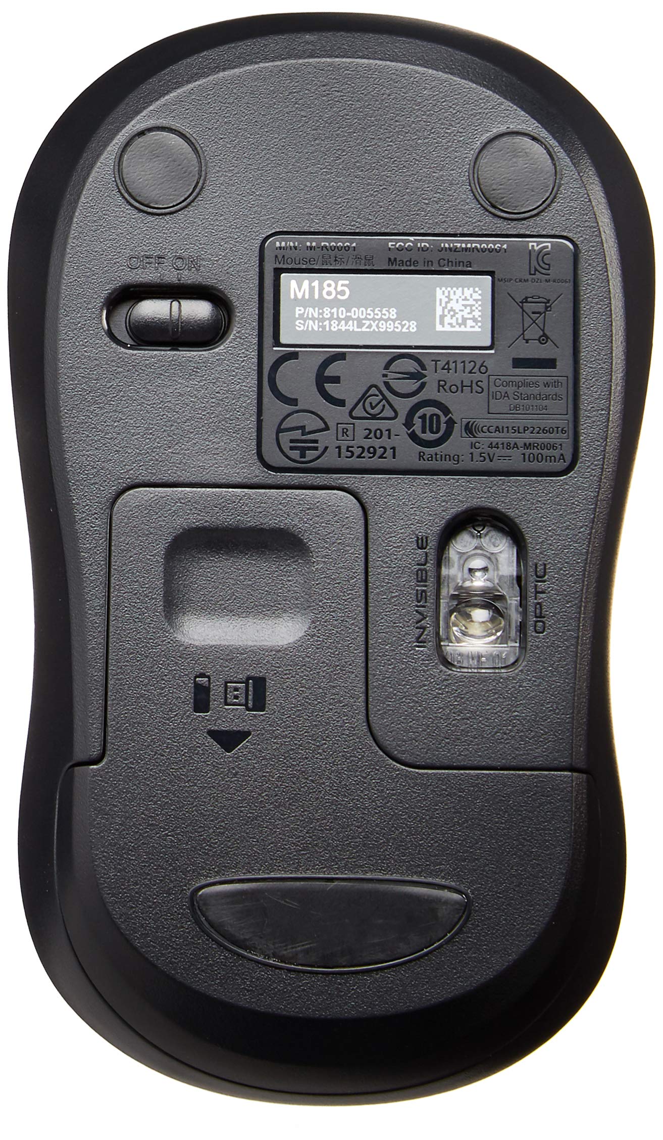 Logitech Wireless Mouse M185 (Swift Grey)