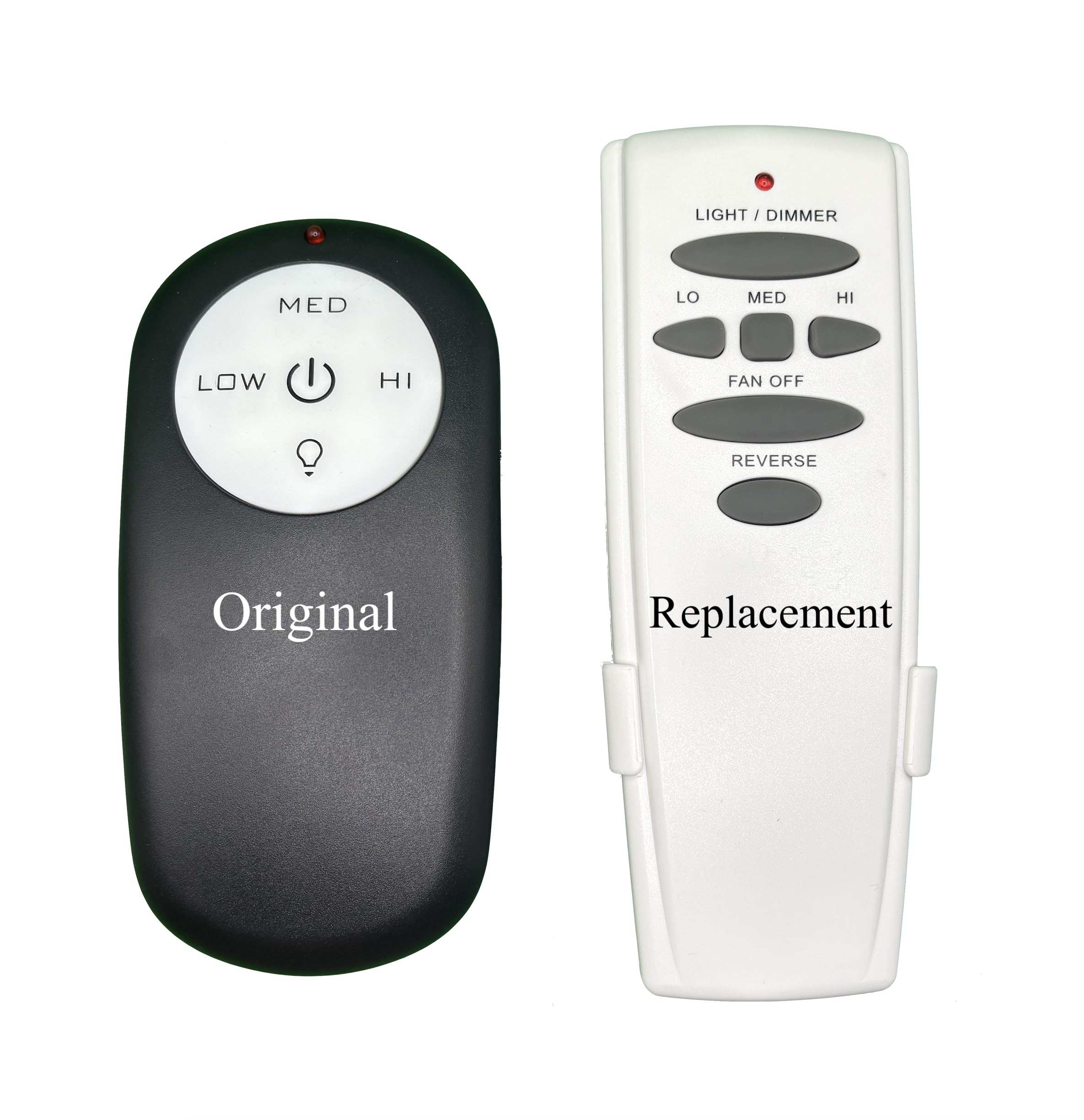 Merwry DL-4112T-02 Fan Remote Control Replacement for Home Decorators Ceiling Fans 2A767-DL-4112T-01 28865-DL4112T W/Reverse Fun