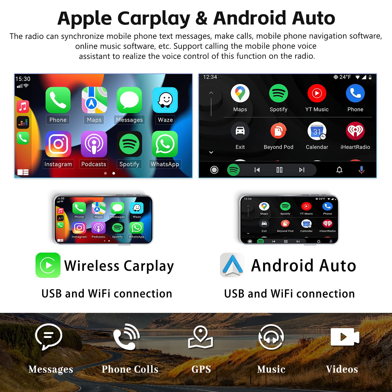 2+32G Android 13 Car Stereo For Hyundai Elantra 2011 2012 2013 With Carplay Android Auto Mirror Link Change Wallpaper Theme 9 In