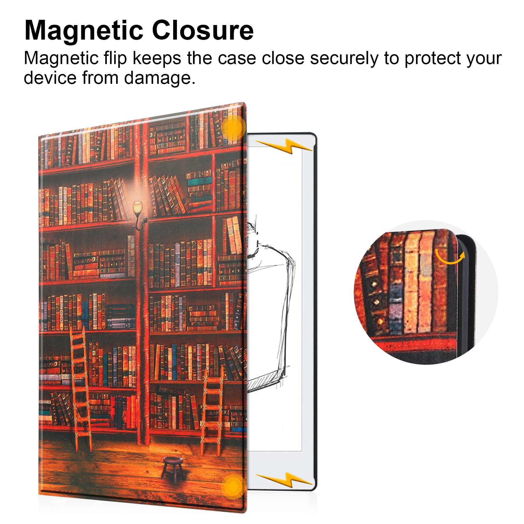 Kuroko Case For Remarkable 2 Tablet Case, Slim Lightweight Stand Hard Back Shell Protective Cover With Pen Holder For Remarkable