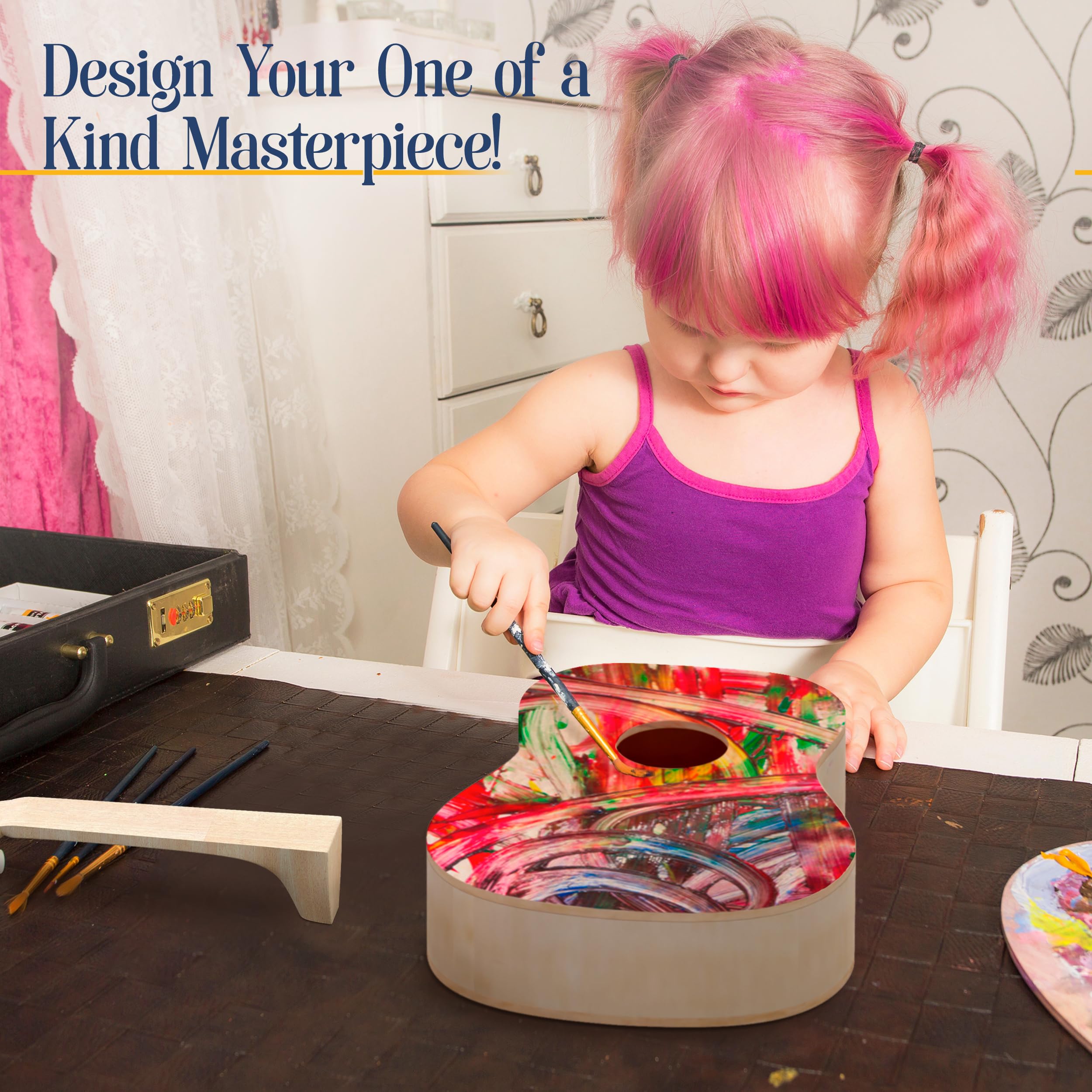 Diy Ukulele Kit Soprano (21Inch) Build Your Own Guitar Kit With Our Ukuleles Guitar Build Kit. Diy Ukelele Kit Has 33 Pieces For