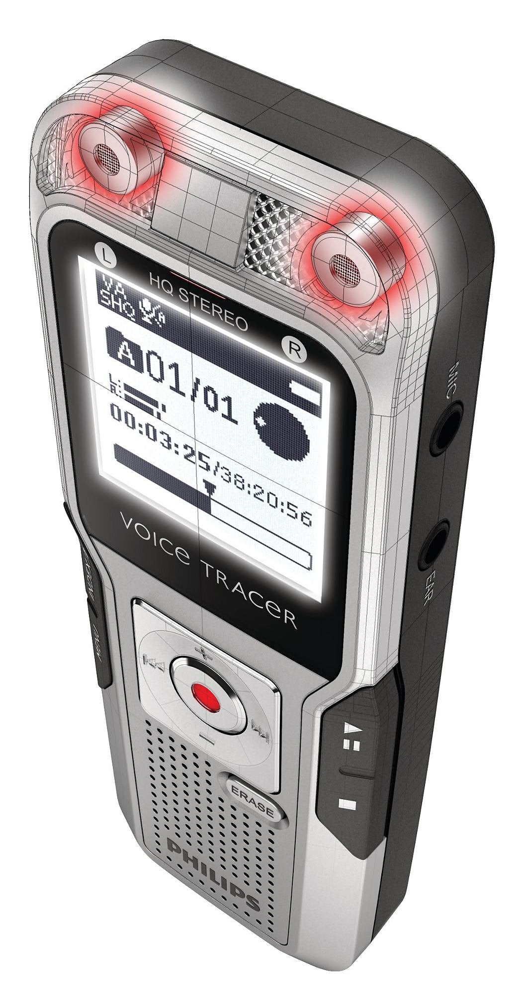 Philips Dvt3000/00 2 Gb Digital Voice Tracer And Recorder